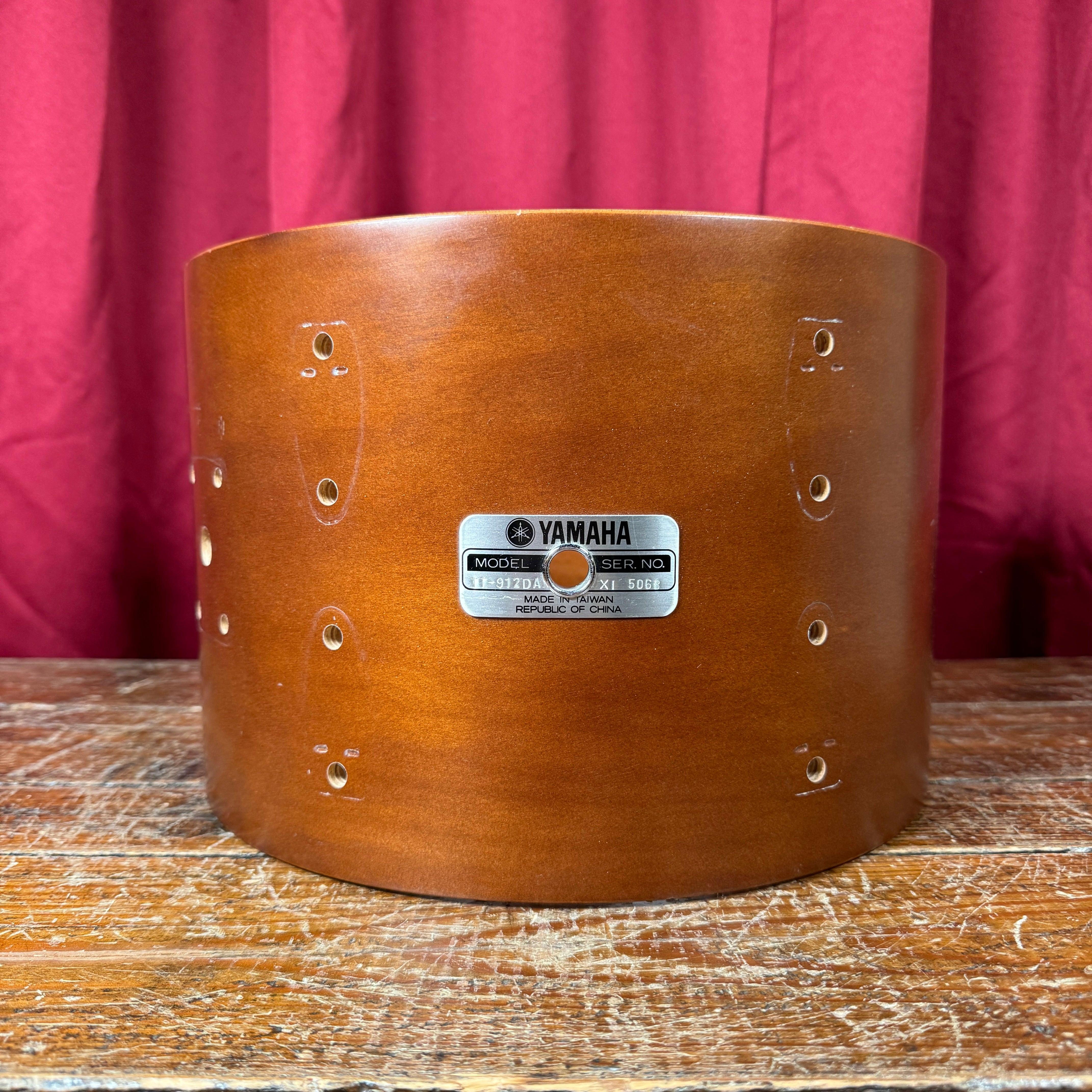 1970s Yamaha 8x12 9000 Series Tom Drum Shell Real Wood TT-912DA