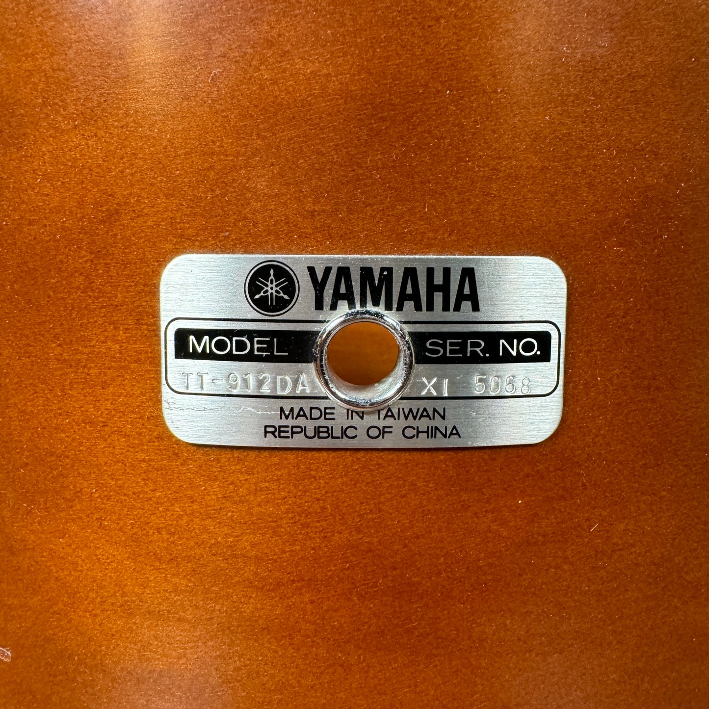 1970s Yamaha 8x12 9000 Series Tom Drum Shell Real Wood TT-912DA
