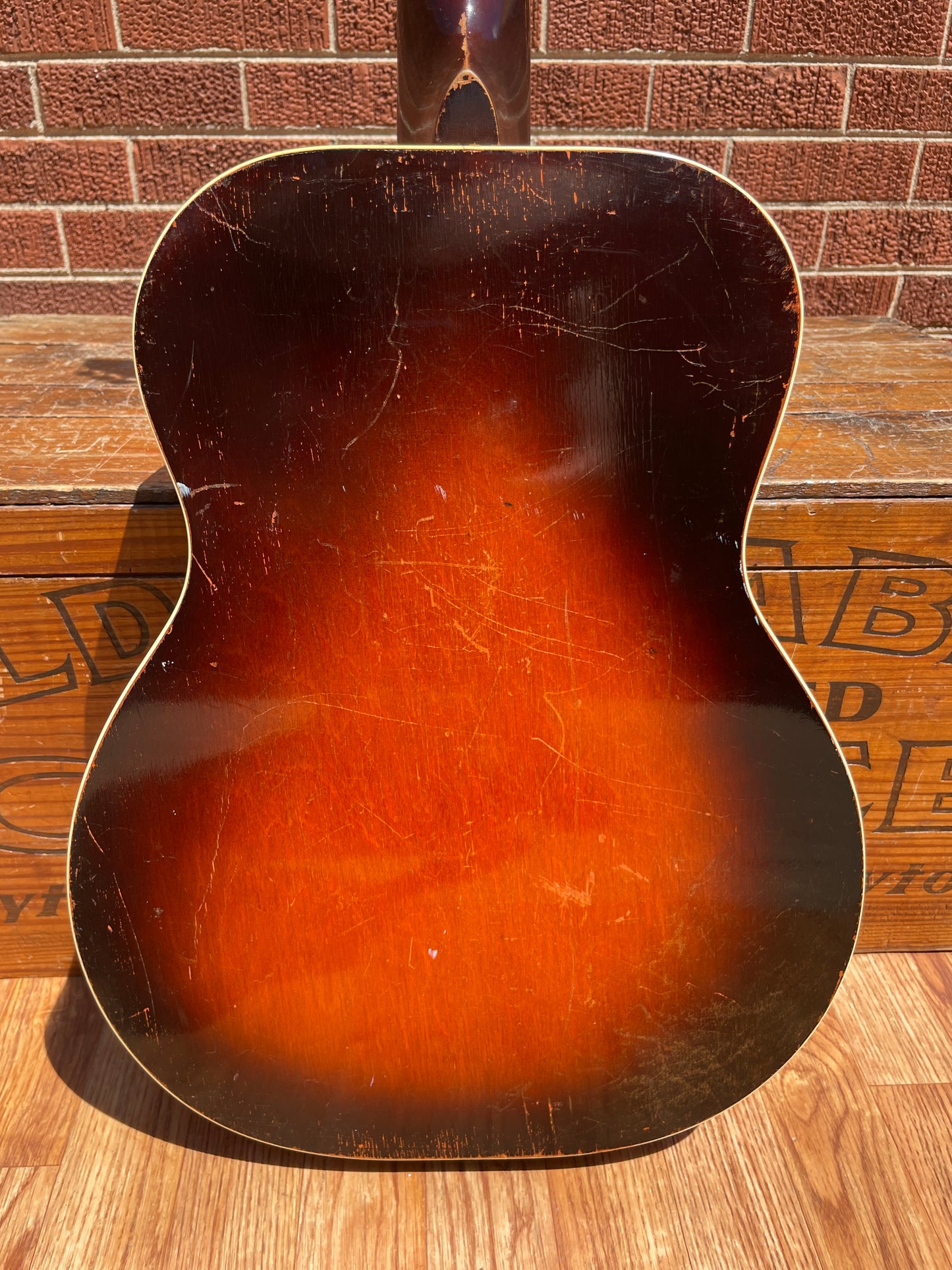 1930s National Trojan Resonator Guitar Sunburst Dobro - D Serial Number