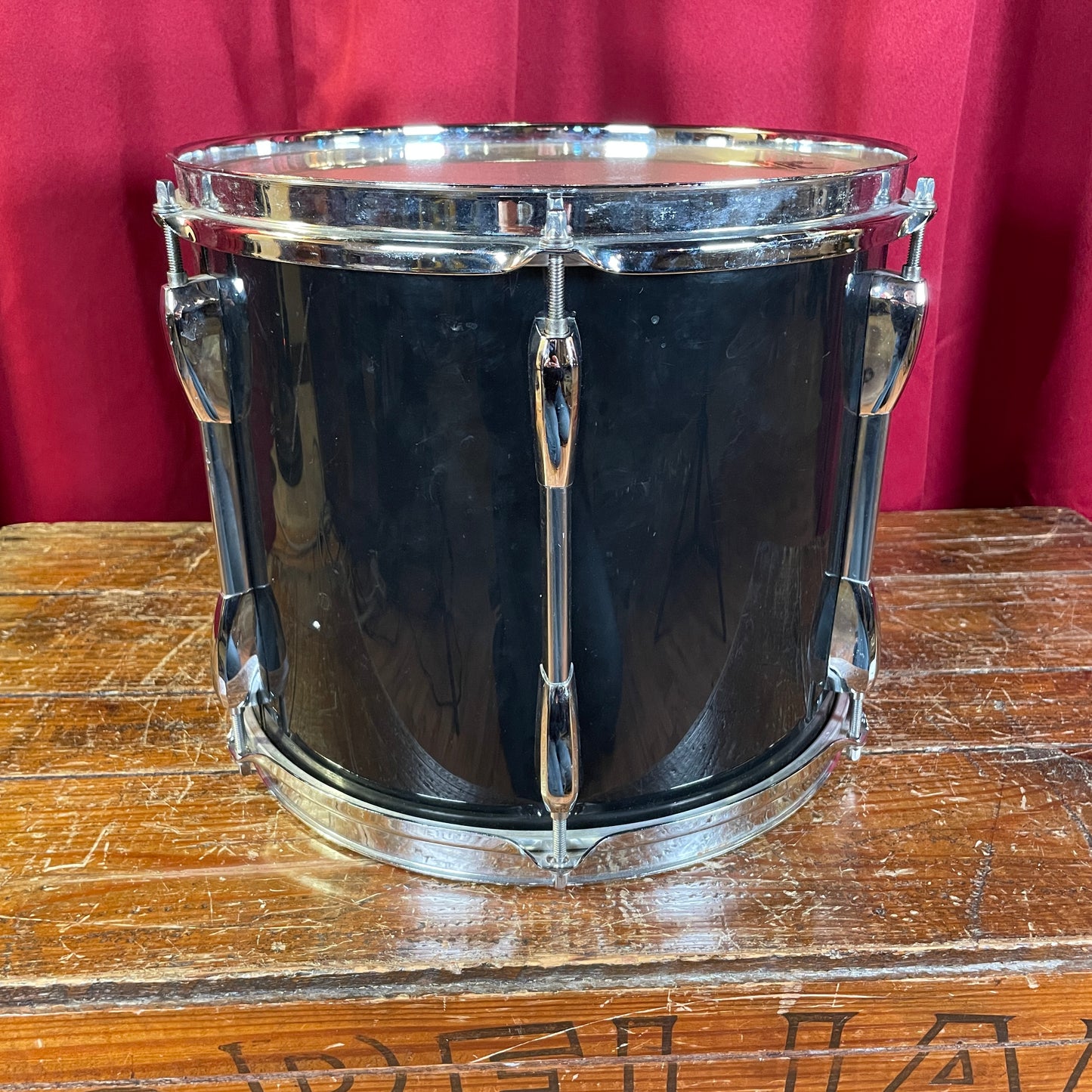 1990s Pearl Export 10x12 Tom Drum Jet Black EX212-DN