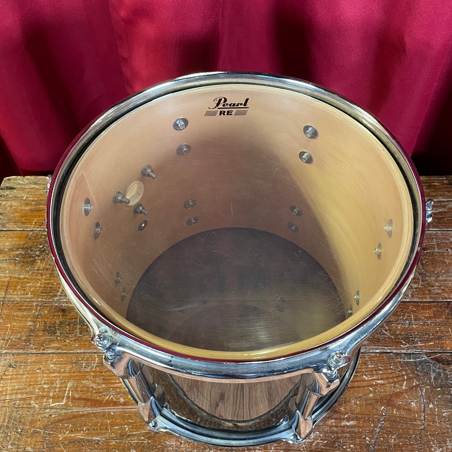 1990s Pearl Export 10x12 Tom Drum Jet Black EX212-DN