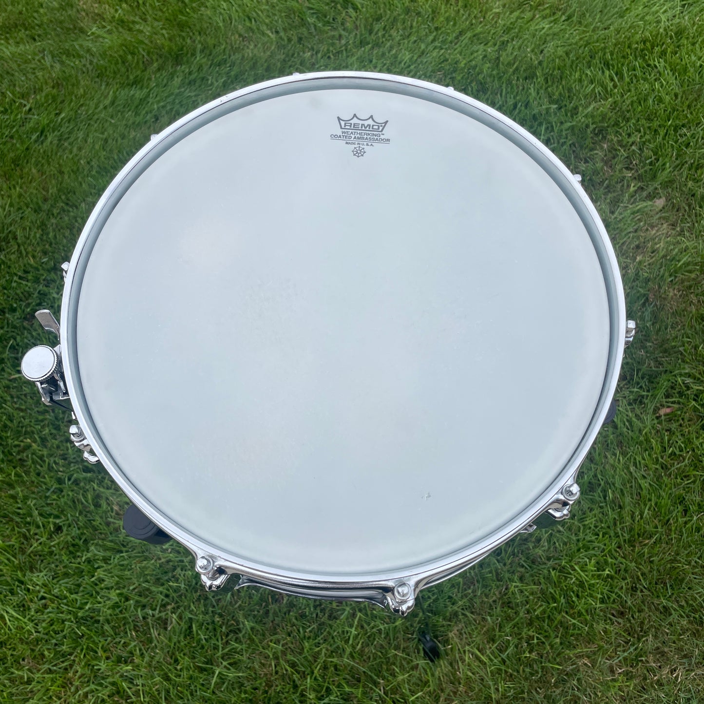 1970s Rogers Big R Super Ten 5x14 Snare Drum Chrome Over Steel