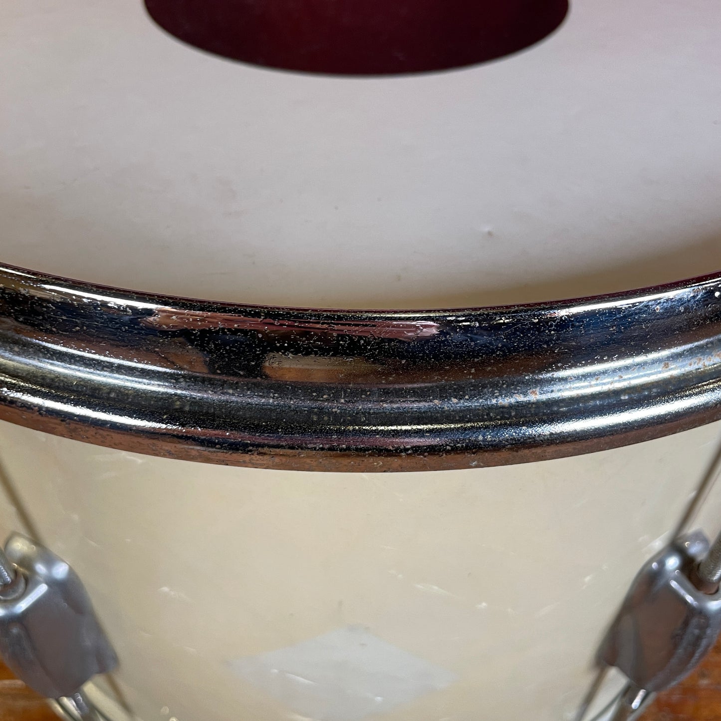 1970s Slingerland 10x14 Tom Single White Marine Pearl