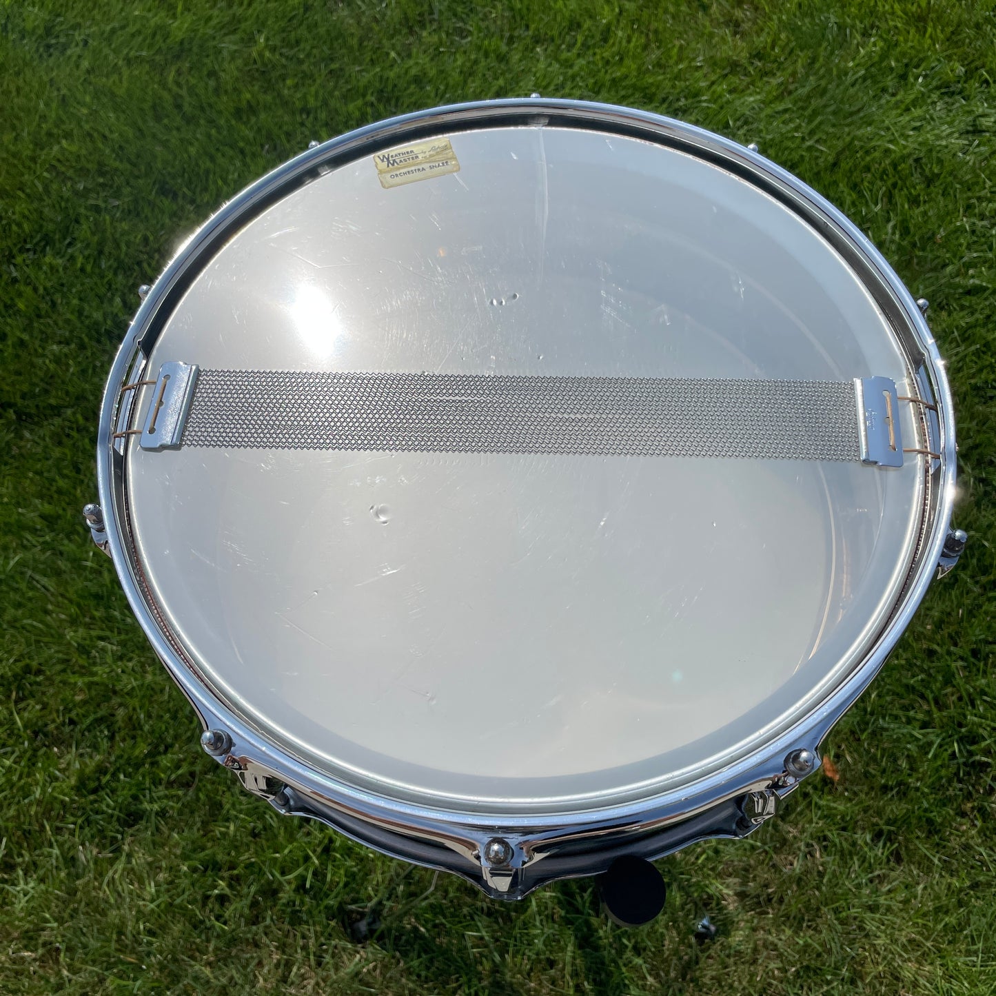 1960s Ludwig 5x14 Pre-Serial Super 400 Supraphonic Chrome Over Brass Snare Drum COB