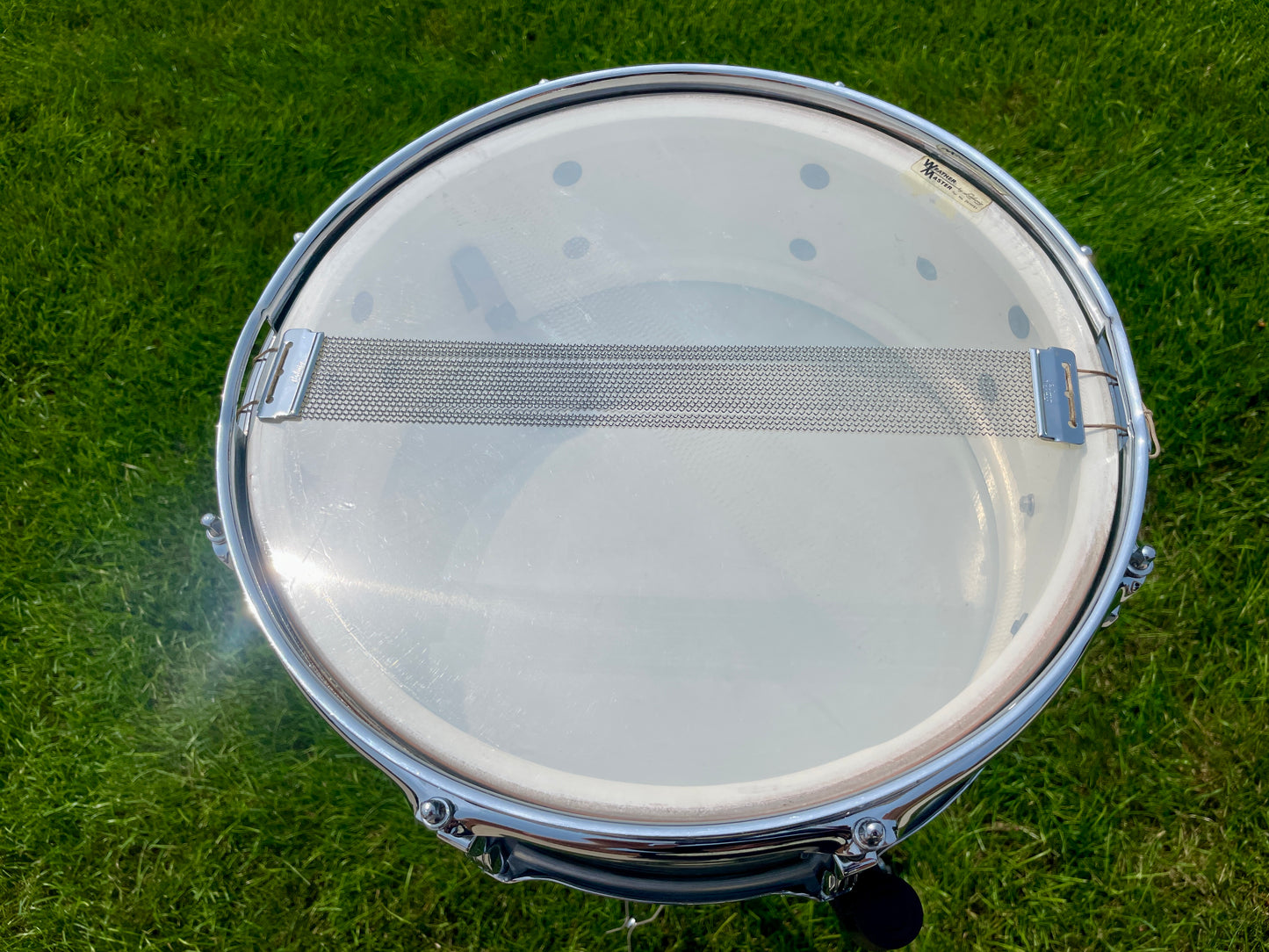 1960s Ludwig Jazz Festival 5.5x14 No. 908P Snare Drum Oyster Blue Pearl Pre-Serial COB