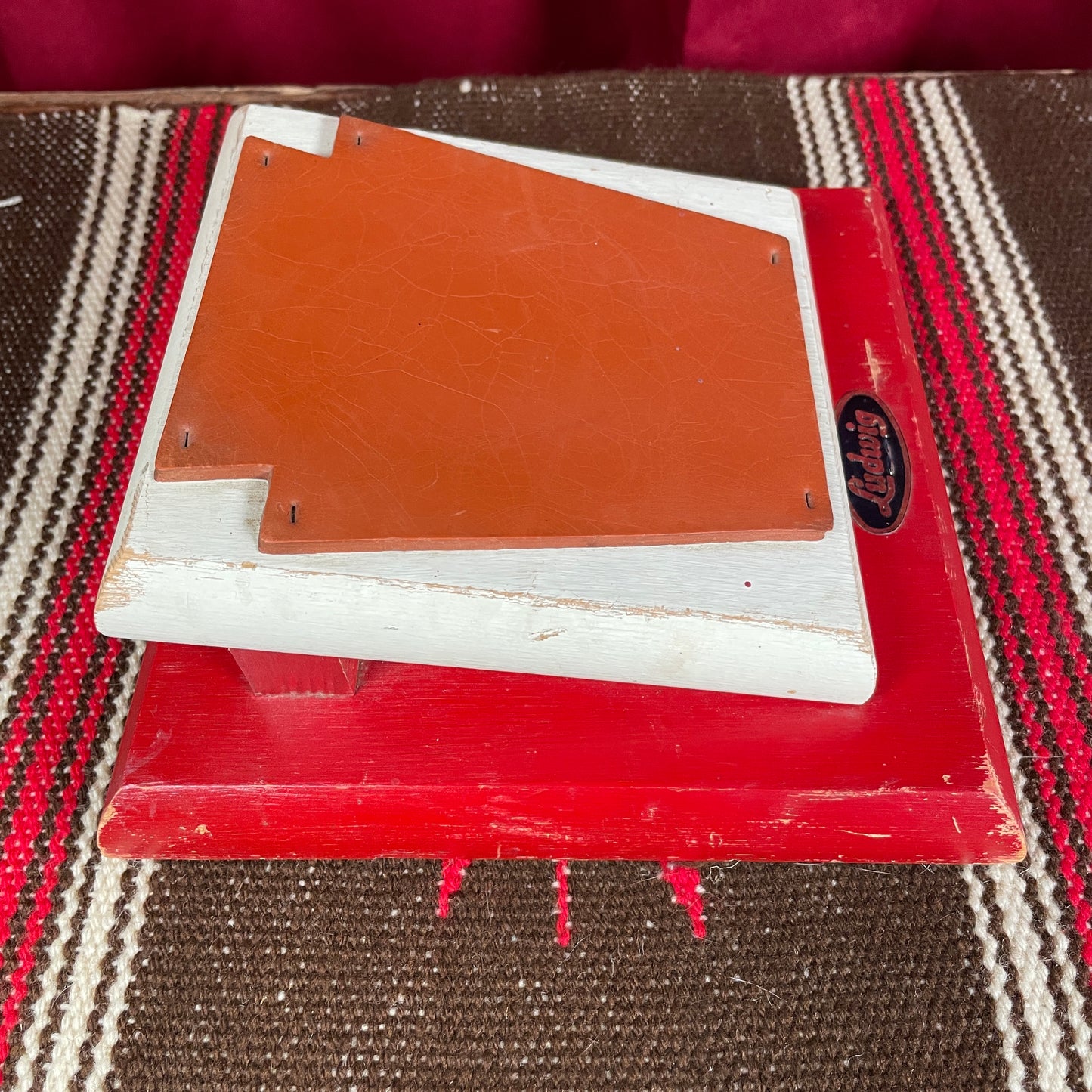 1960s Ludwig No. 356 Light Duty Practice Pad Keystone Rubber