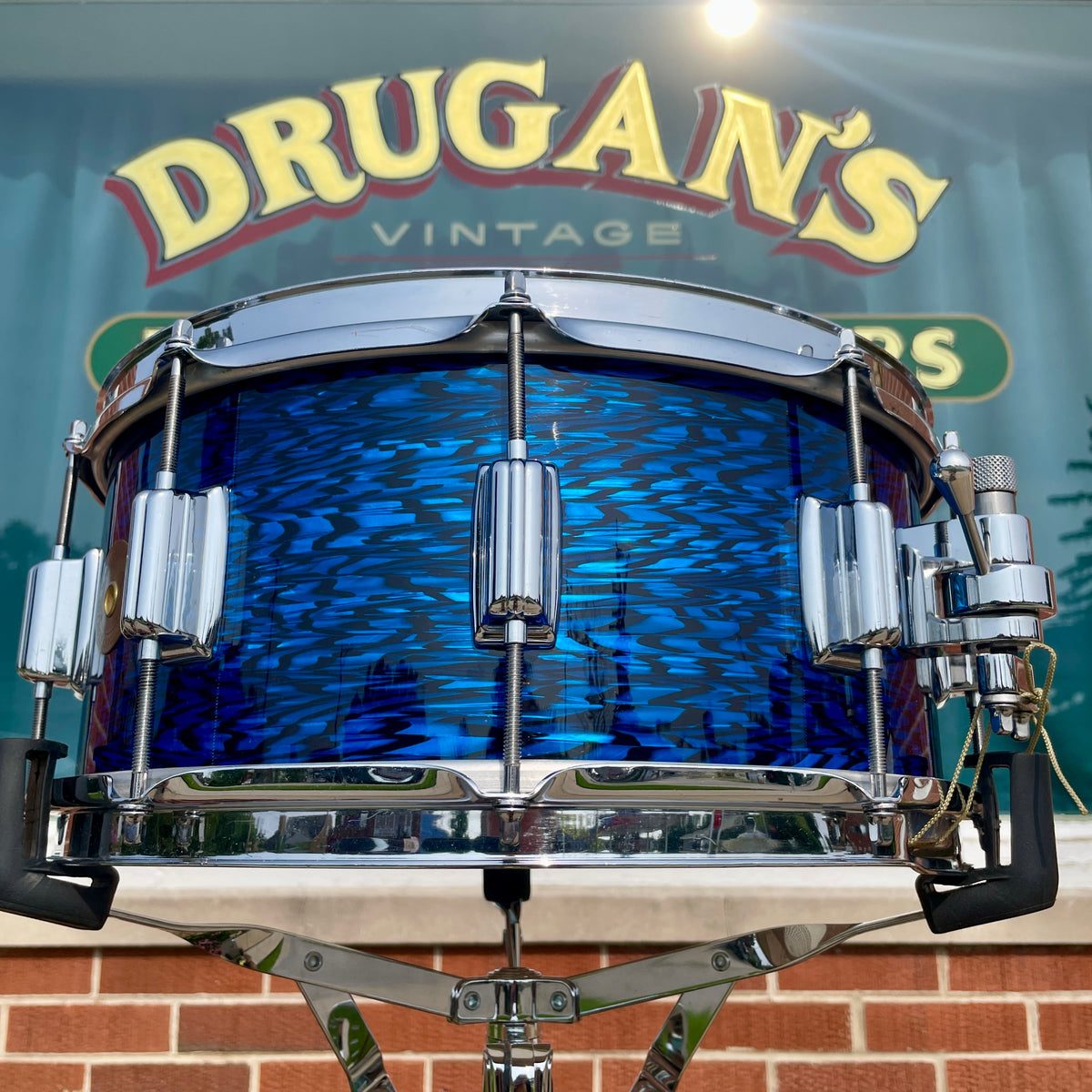 Mlasko 6.5x14 Rogers Tribute Snare Drum Blue Onyx