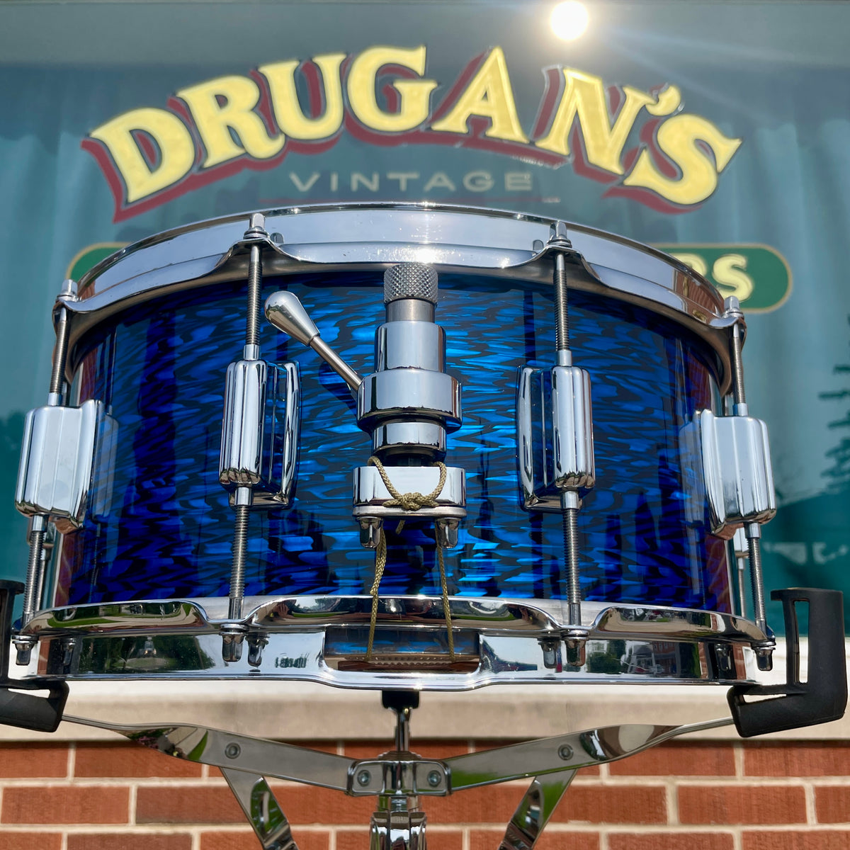 Mlasko 6.5x14 Rogers Tribute Snare Drum Blue Onyx