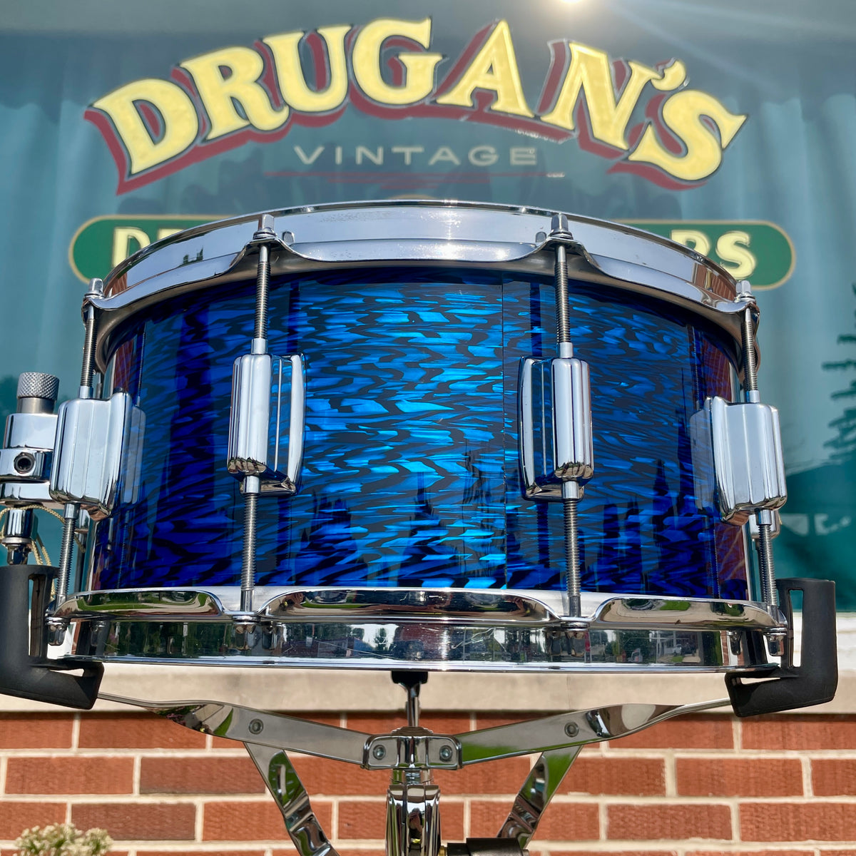 Mlasko 6.5x14 Rogers Tribute Snare Drum Blue Onyx