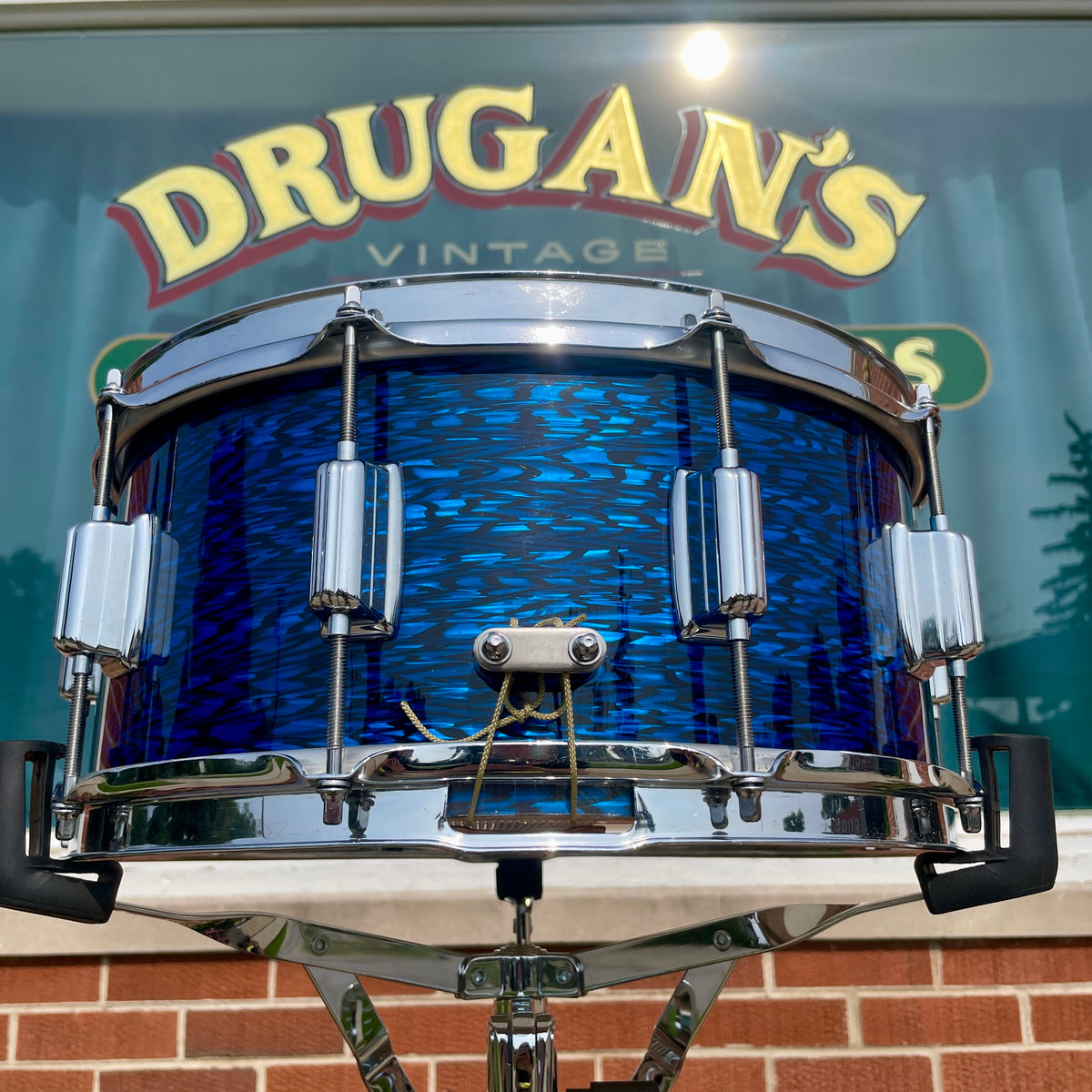 Mlasko 6.5x14 Rogers Tribute Snare Drum Blue Onyx