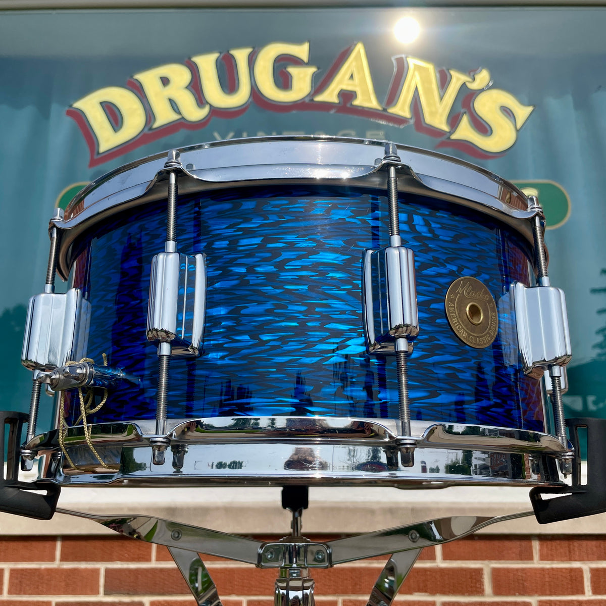 Mlasko 6.5x14 Rogers Tribute Snare Drum Blue Onyx