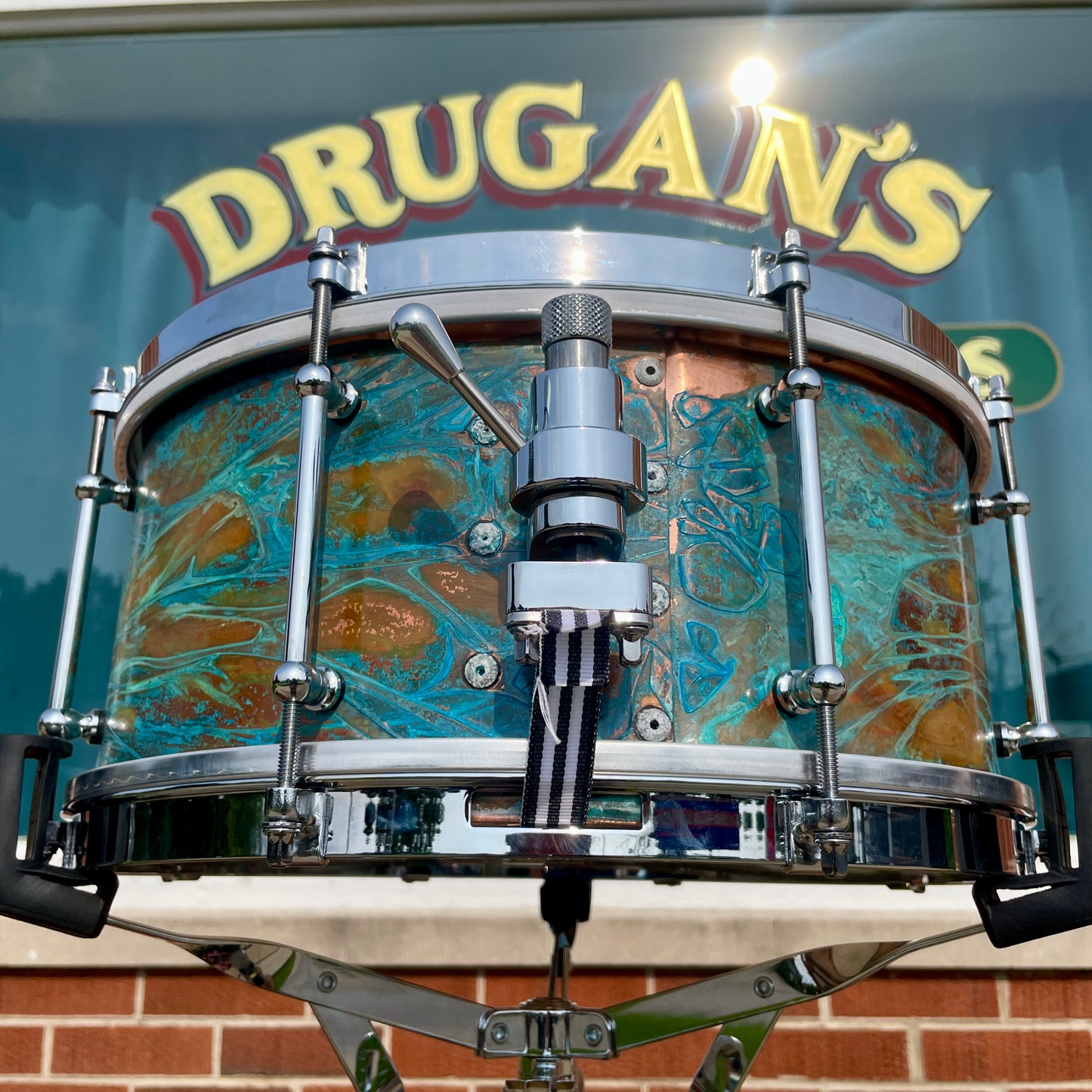 Lucky Drums Company 6.5x14 Copper Snare Drum w/ Patina *Video*
