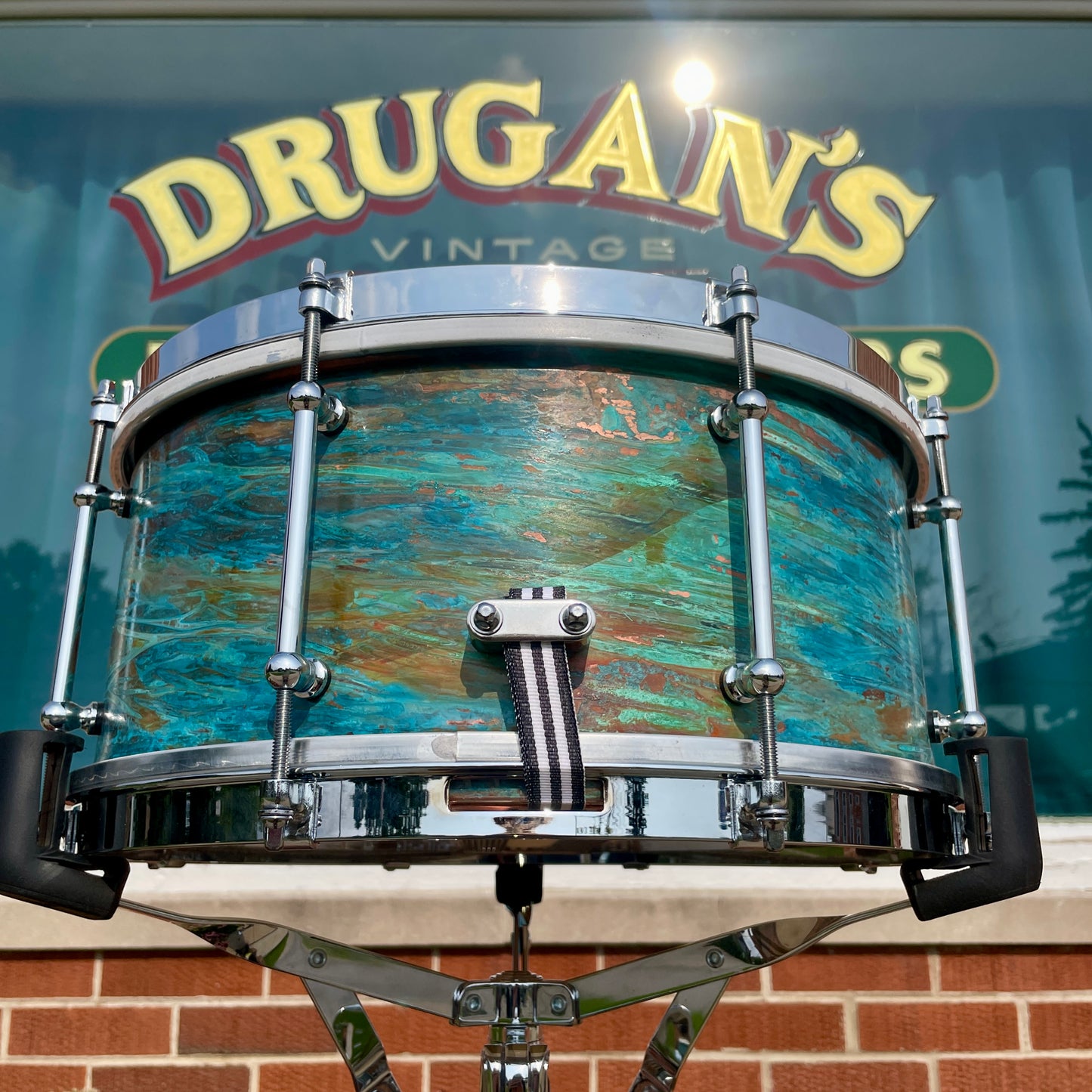 Lucky Drums Company 6.5x14 Copper Snare Drum w/ Patina *Video*