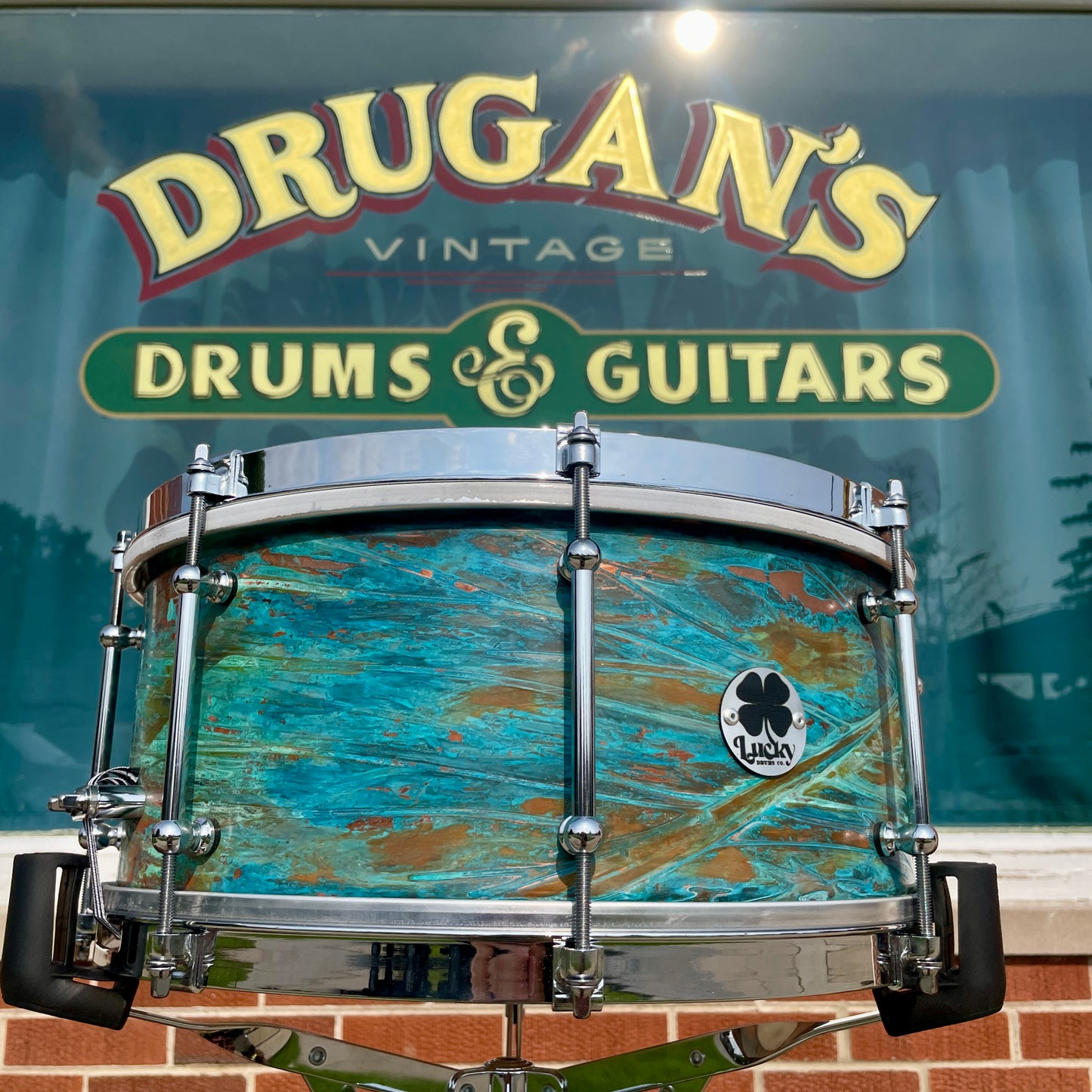Lucky Drums Company 6.5x14 Copper Snare Drum w/ Patina *Video*