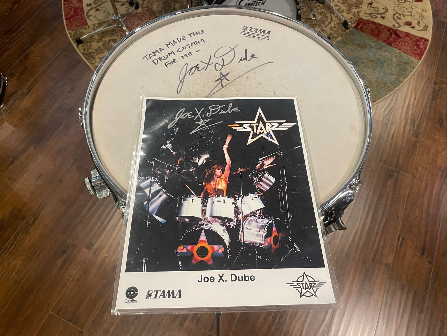 1977 Tama 1 of 1 Joe X. Dube Custom Imperialstar 4.5x15 Snare Drum Natural