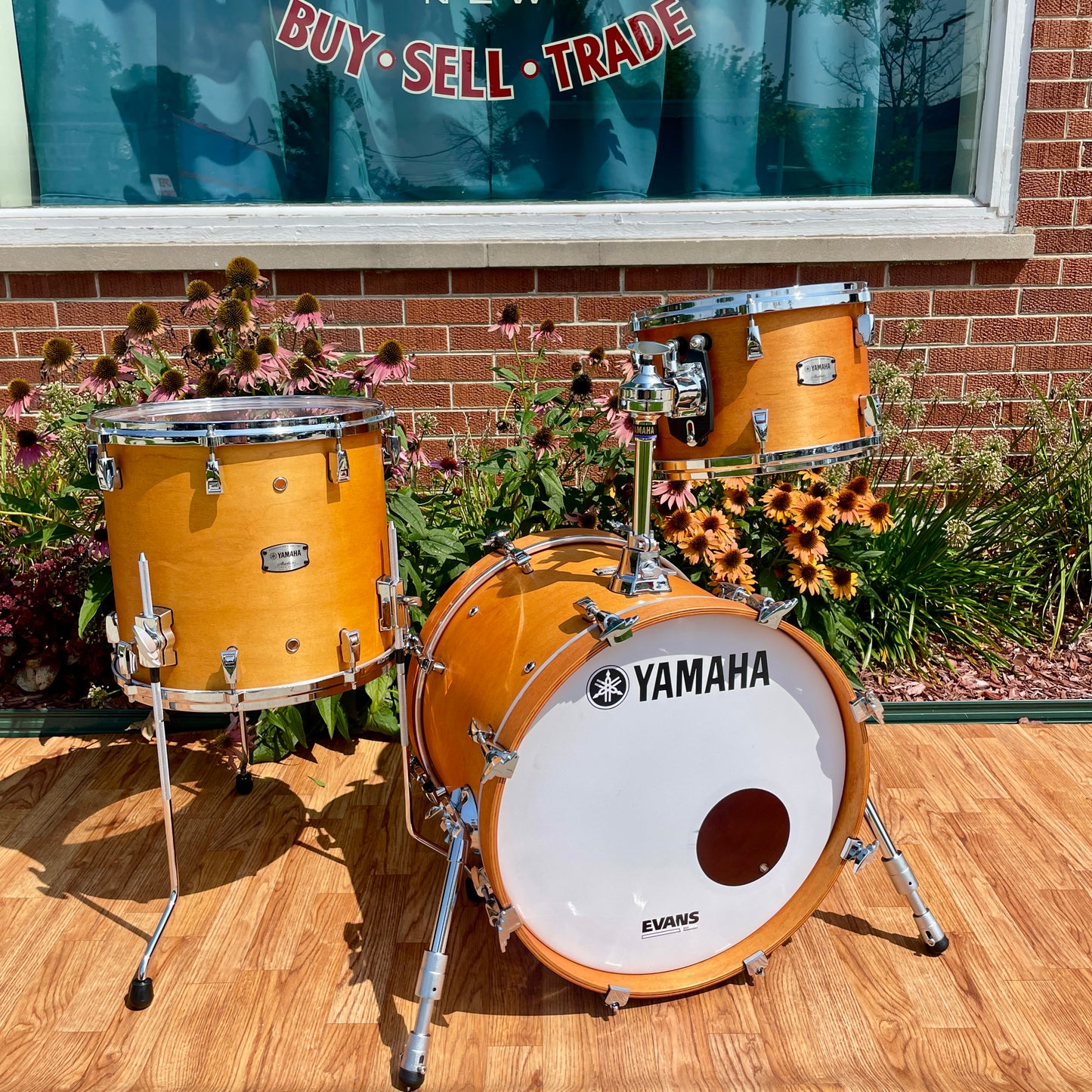 Yamaha Absolute Hybrid Maple Bop Kit Vintage Natural 18/12/14 *Mint!*