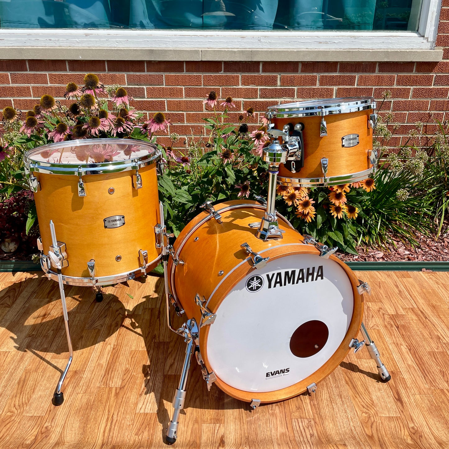 Yamaha Absolute Hybrid Maple Bop Kit Vintage Natural 18/12/14 *Mint!*