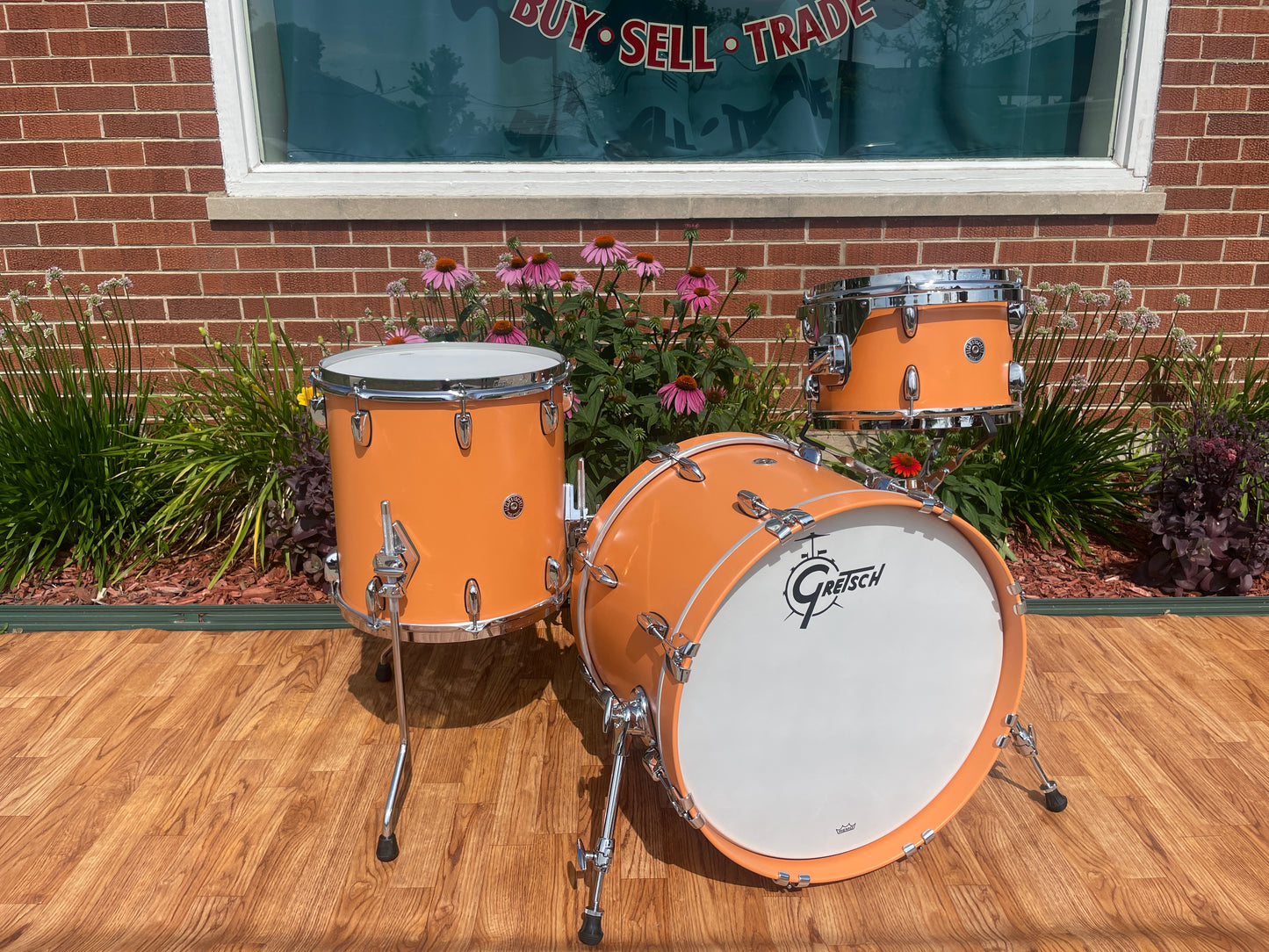 Gretsch Brooklyn 3pc Drum Set Cameo Coral Satin Lacquer 20/12/14