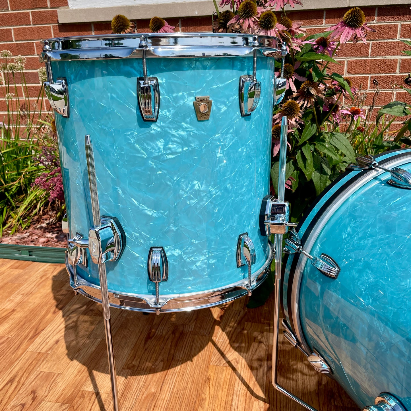 Ludwig Classic Maple Bop Kit Drum Set Glacier Blue 18/12/14 *Mint*