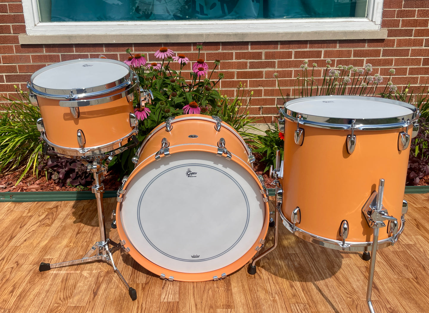Gretsch Brooklyn 3pc Drum Set Cameo Coral Satin Lacquer 20/12/14
