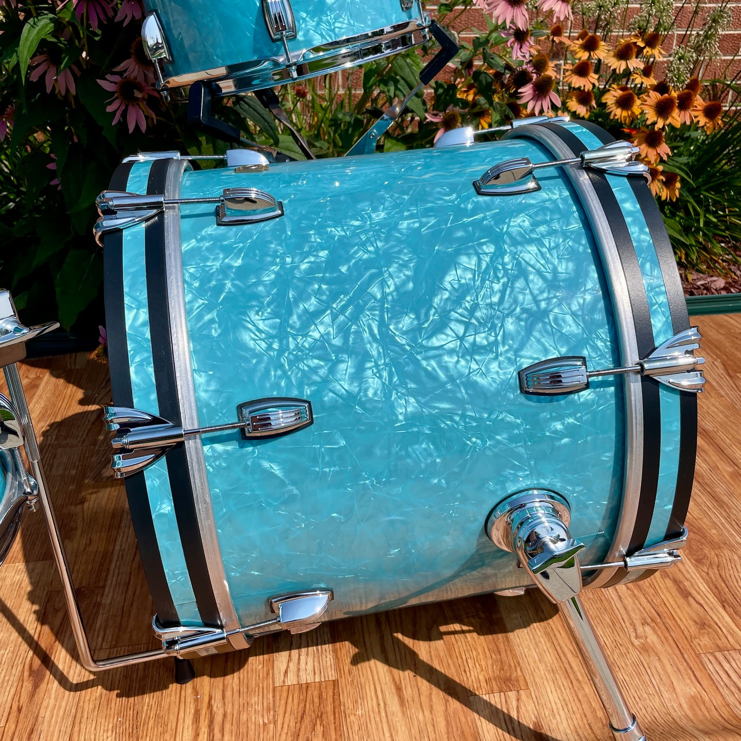 Ludwig Classic Maple Bop Kit Drum Set Glacier Blue 18/12/14 *Mint*