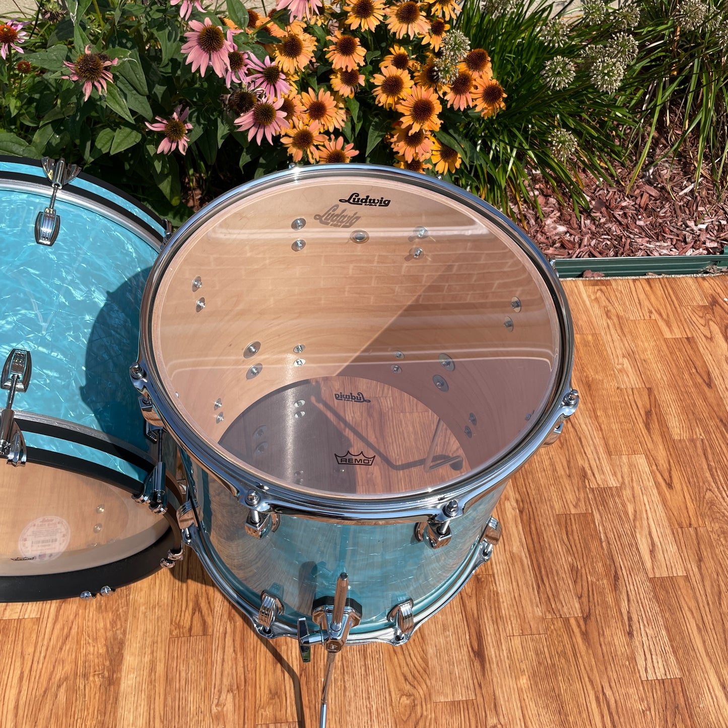 Ludwig Classic Maple Bop Kit Drum Set Glacier Blue 18/12/14 *Mint*
