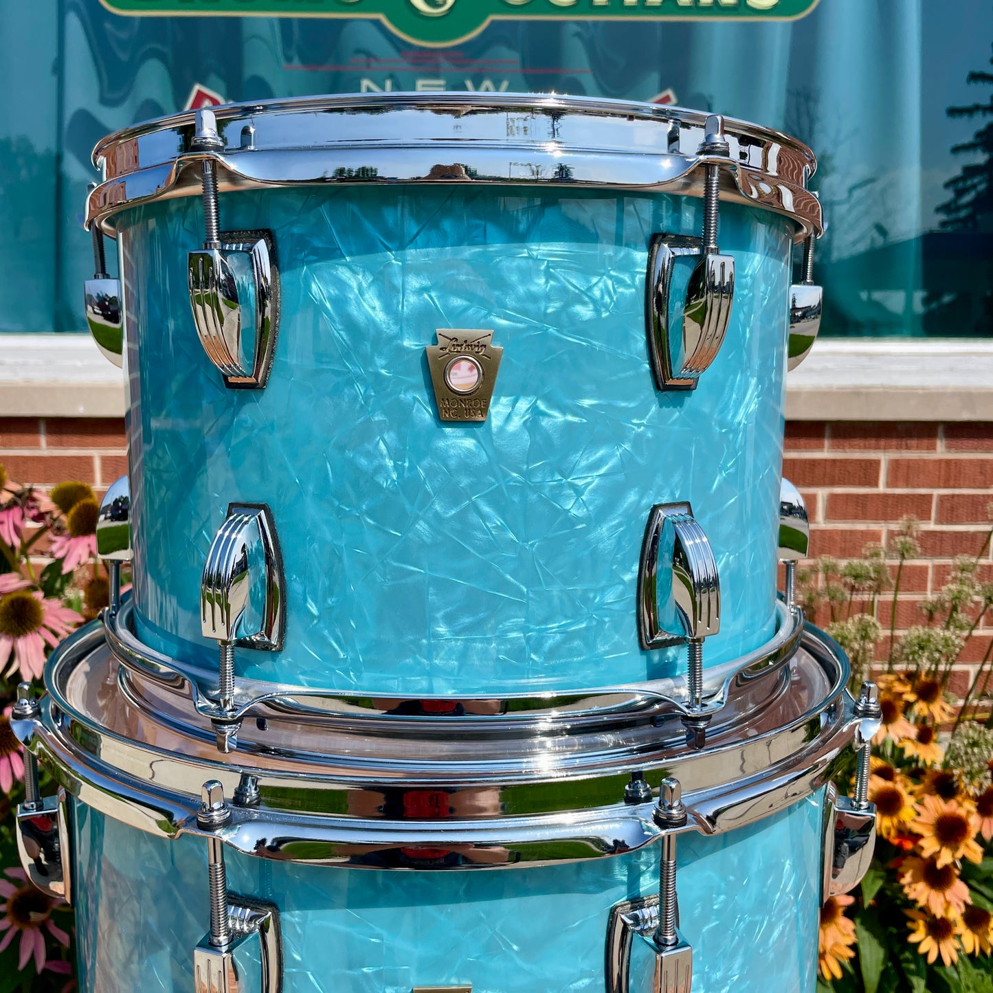 Ludwig Classic Maple Bop Kit Drum Set Glacier Blue 18/12/14 *Mint*