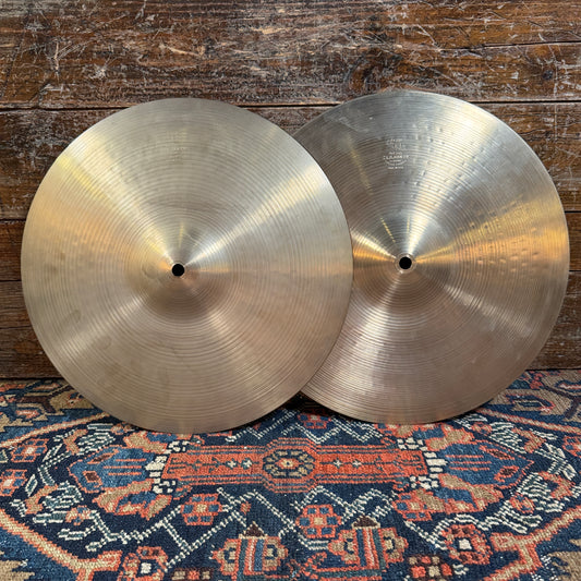 14" Zildjian A 1970s New Beat Hi-Hat Cymbal Pair 942g/1252g *Video Demo*