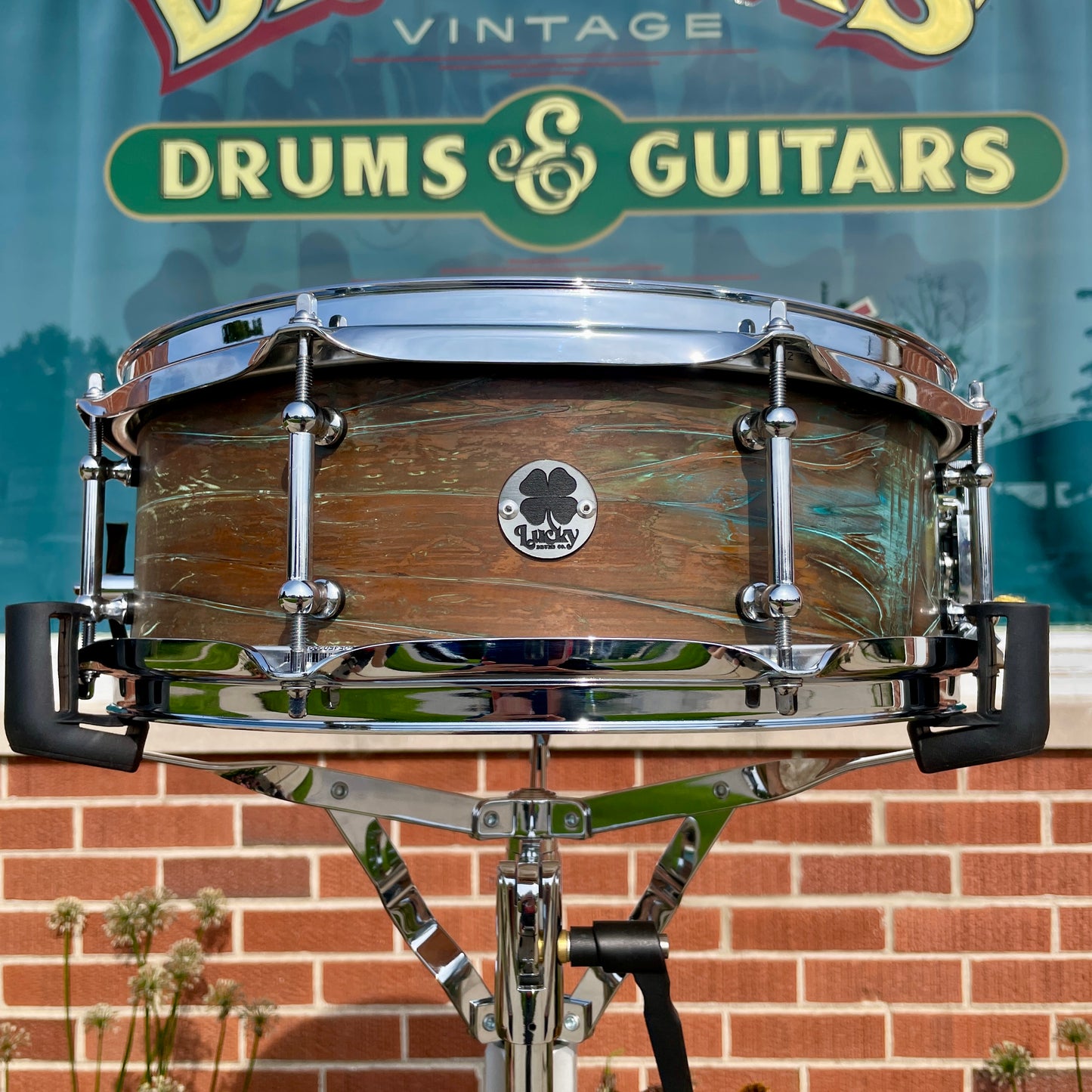 Lucky Drums Company 5x14 Copper Snare Drum w/ Patina *Video*