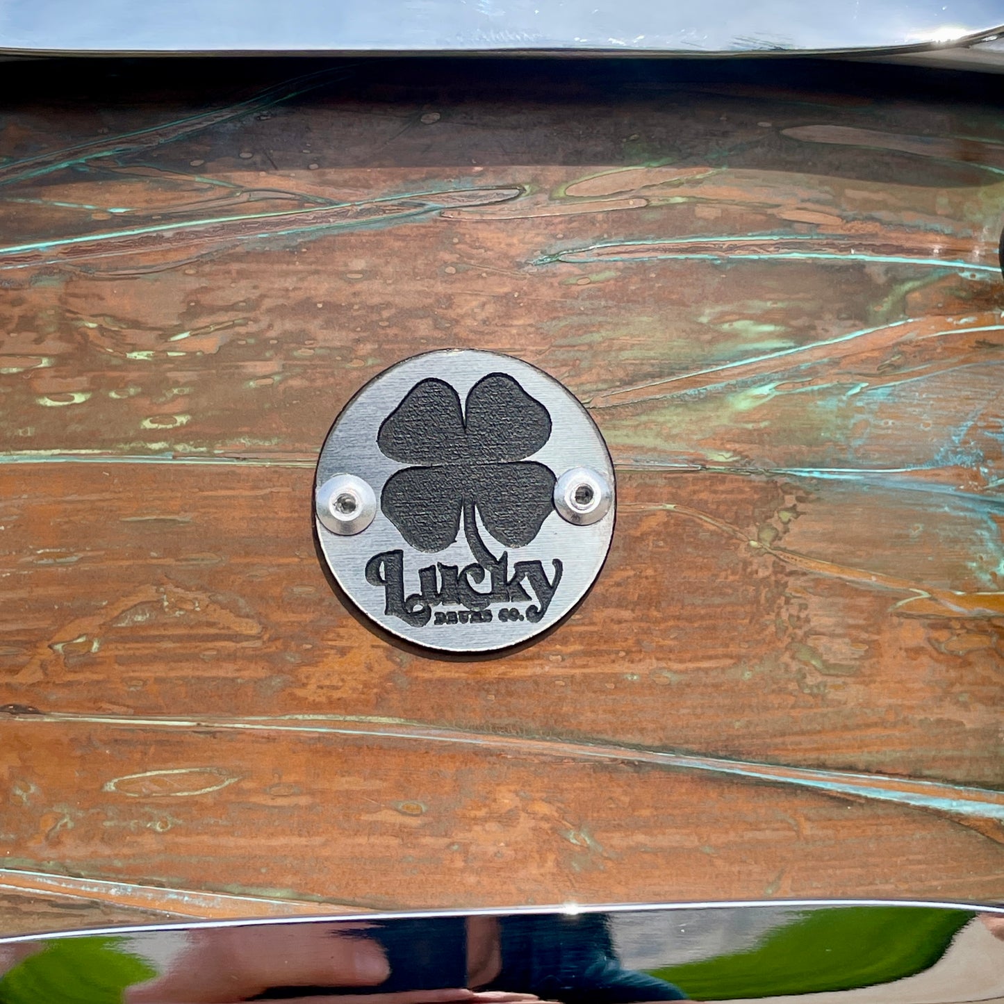 Lucky Drums Company 5x14 Copper Snare Drum w/ Patina *Video*