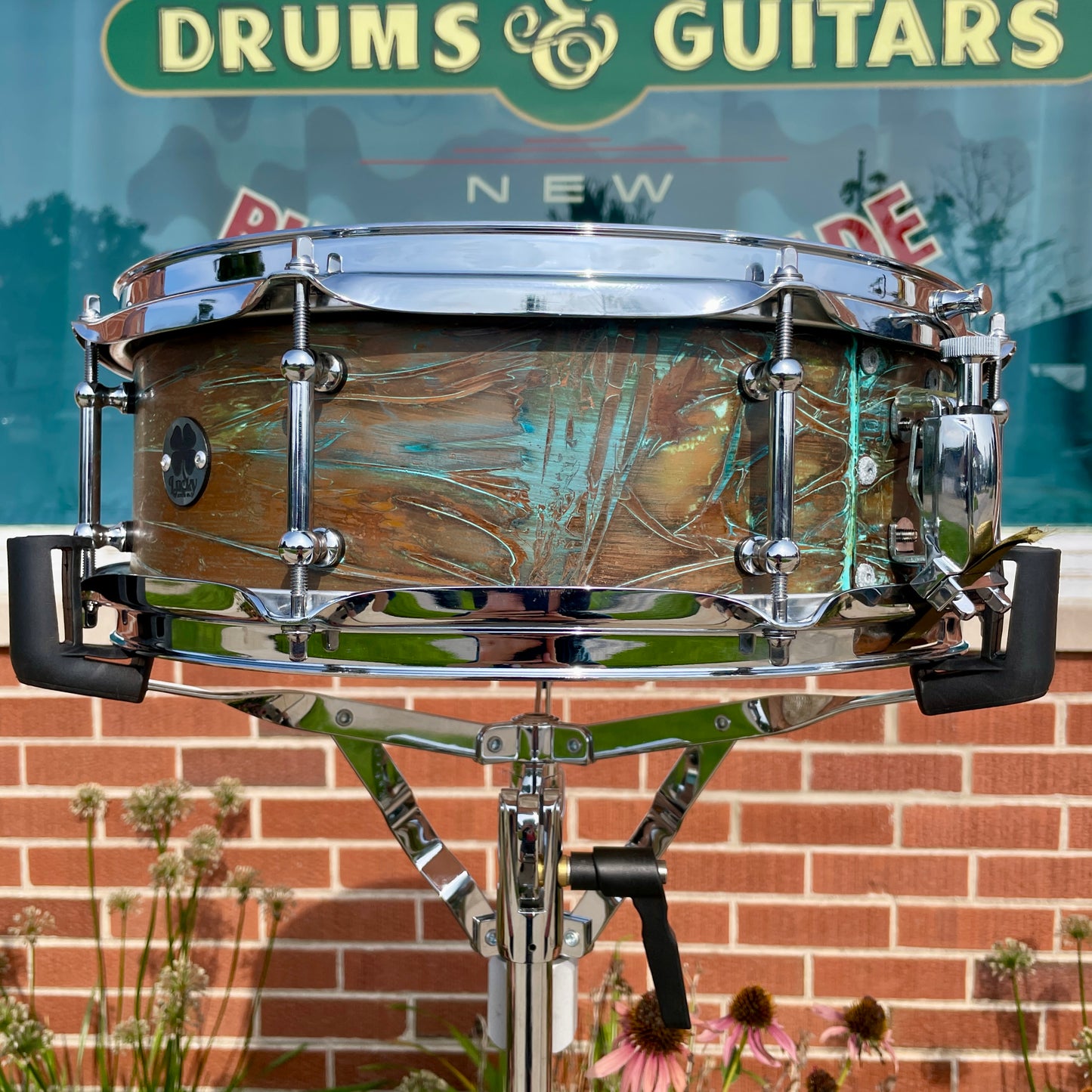 Lucky Drums Company 5x14 Copper Snare Drum w/ Patina *Video*