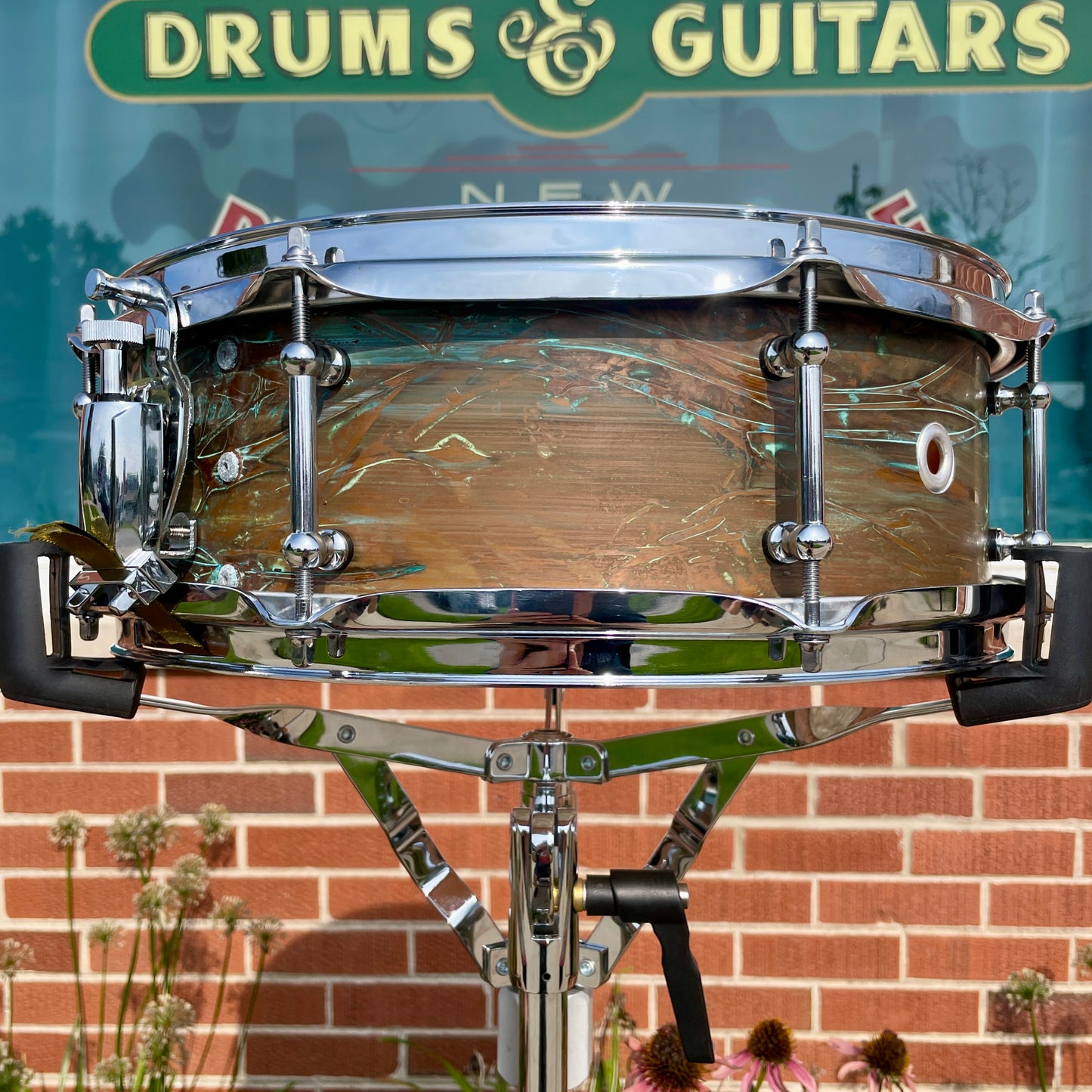 Lucky Drums Company 5x14 Copper Snare Drum w/ Patina *Video*