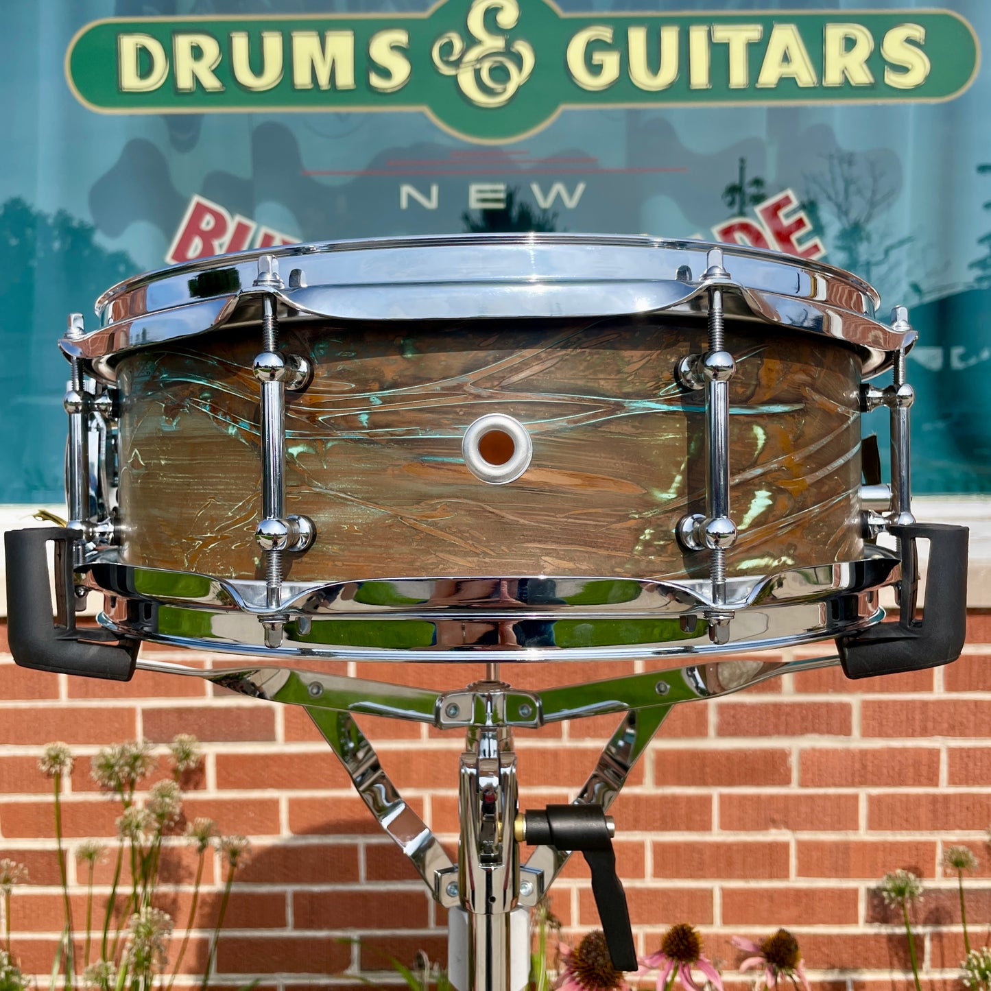 Lucky Drums Company 5x14 Copper Snare Drum w/ Patina *Video*