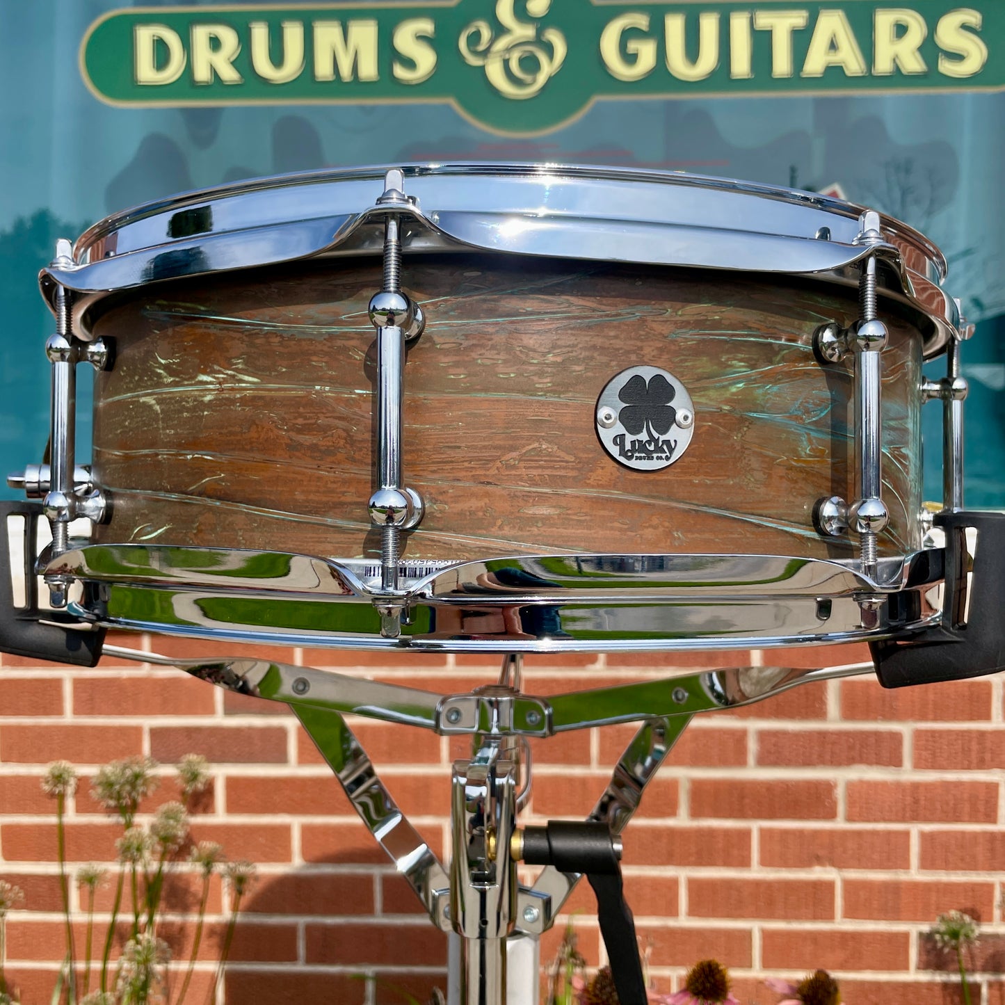 Lucky Drums Company 5x14 Copper Snare Drum w/ Patina *Video*