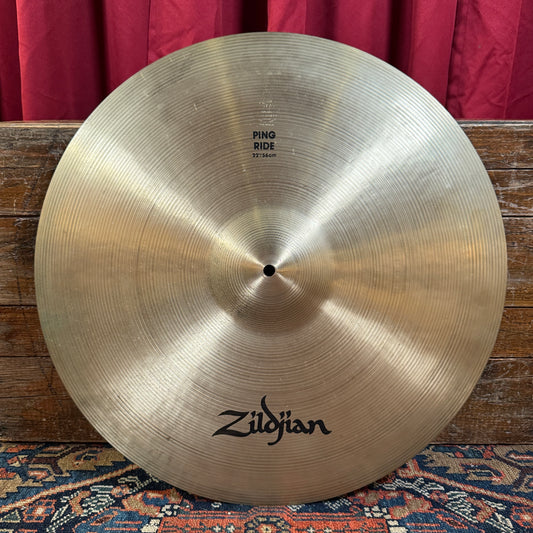 22" Zildjian A 1980s Ping Ride Cymbal 3762g *Video Demo*