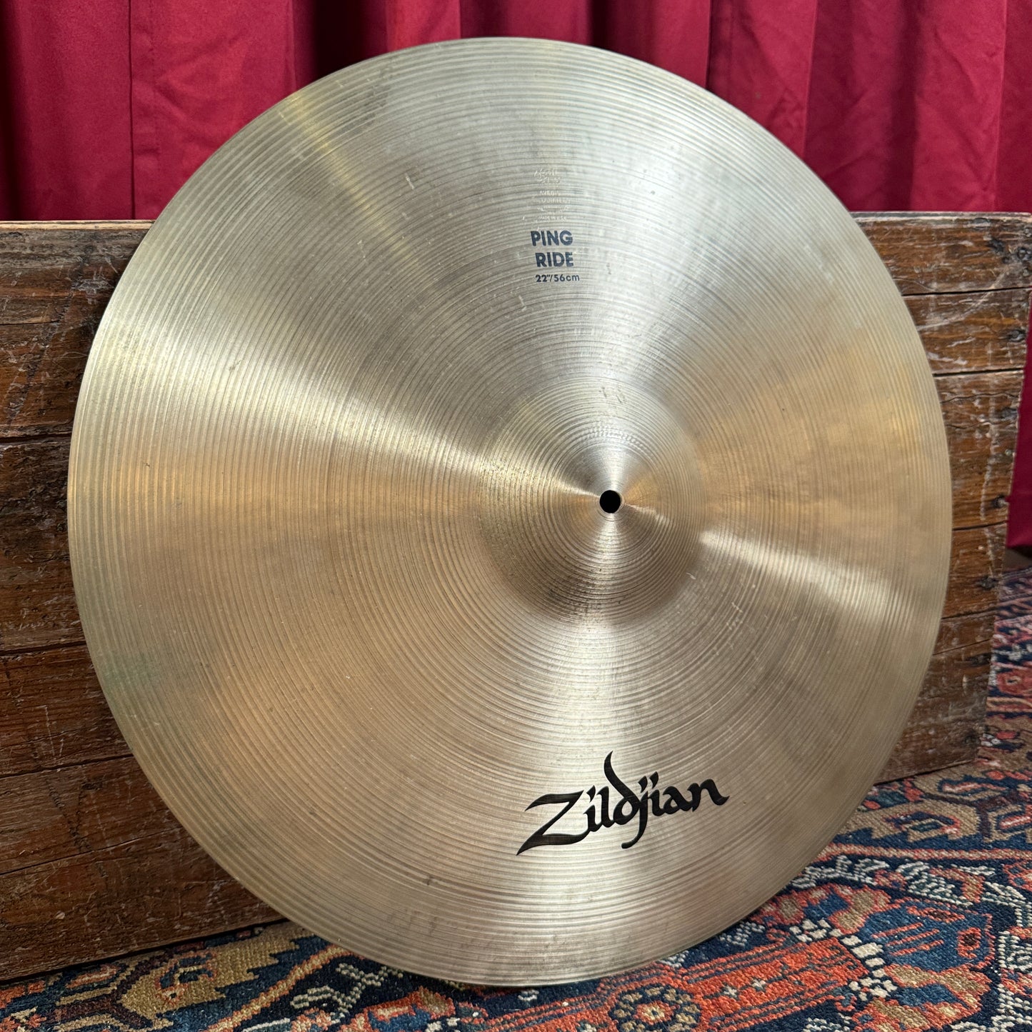 22" Zildjian A 1980s Ping Ride Cymbal 3762g *Video Demo*
