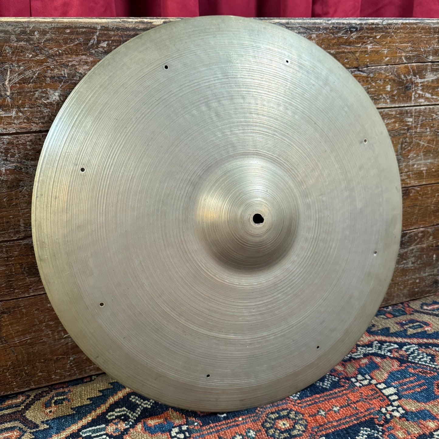 18" Zildjian A 1950s Crash Ride Cymbal w/ Rivet Holes 1870g *Video Demo*