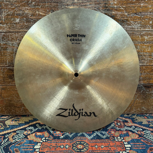 16" Zildjian A 1980s Paper Thin Crash Cymbal 934g *Video Demo*