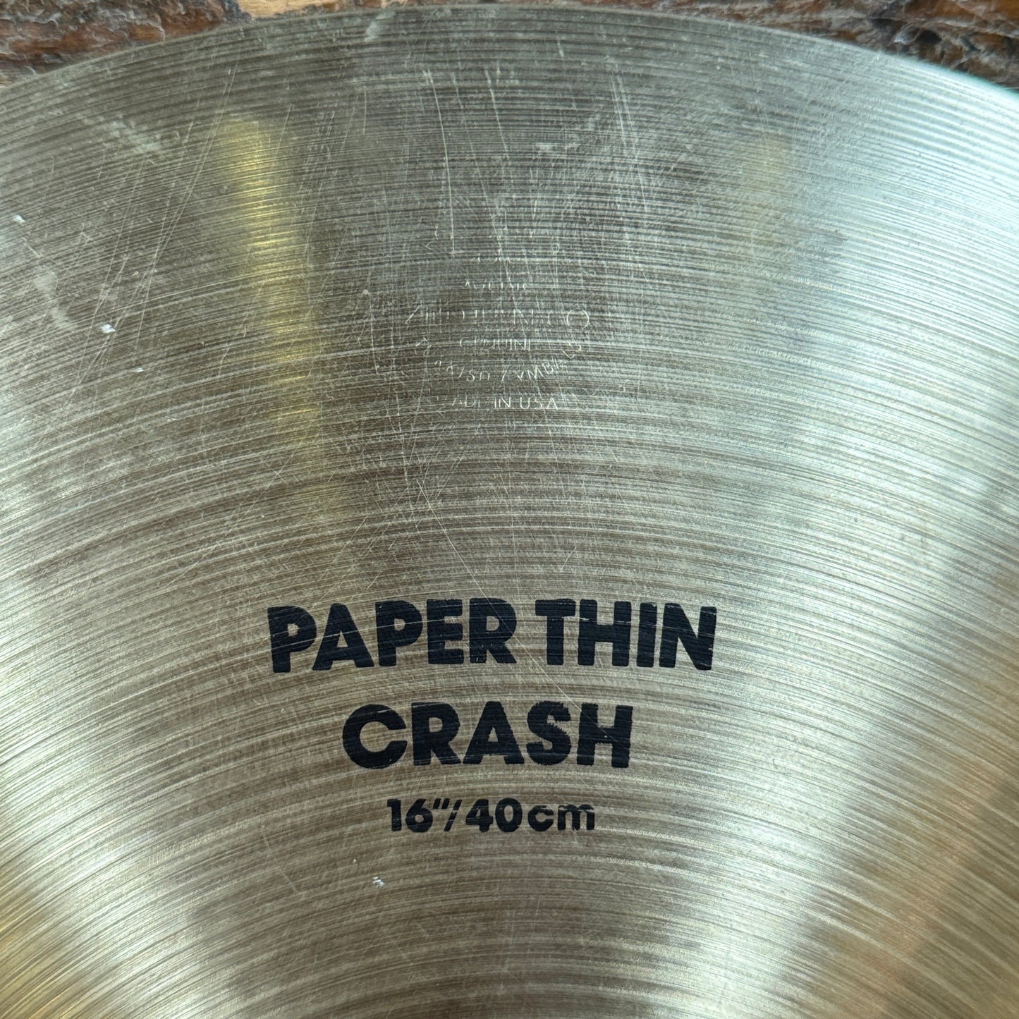 16" Zildjian A 1980s Paper Thin Crash Cymbal 894g *Video Demo*