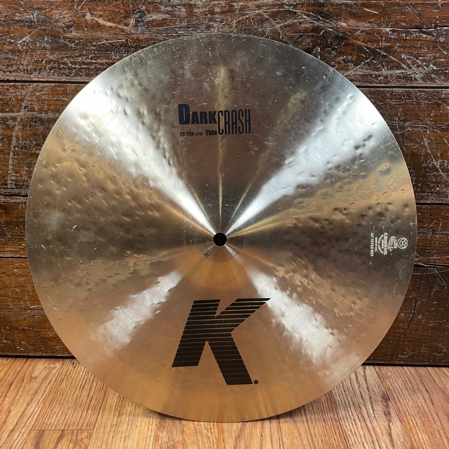 15" Zildjian K Dark Thin Crash Cymbal 868g K0901 *Video Demo*