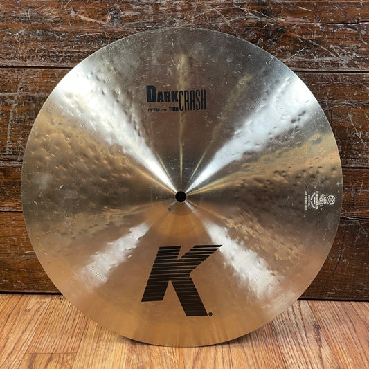 15" Zildjian K Dark Thin Crash Cymbal 868g K0901 *Video Demo*