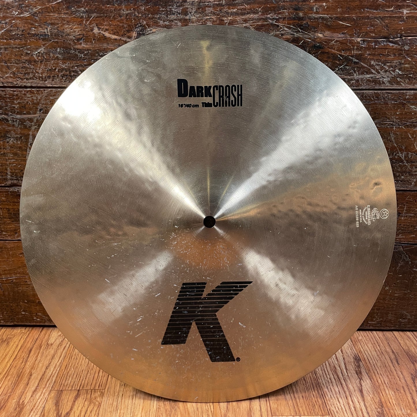 16" Zildjian K Dark Thin Crash Cymbal 1112g K0902 *Video Demo*