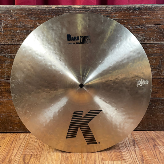17" Zildjian K Dark Thin Crash Cymbal 1114g K0903 *Video Demo*