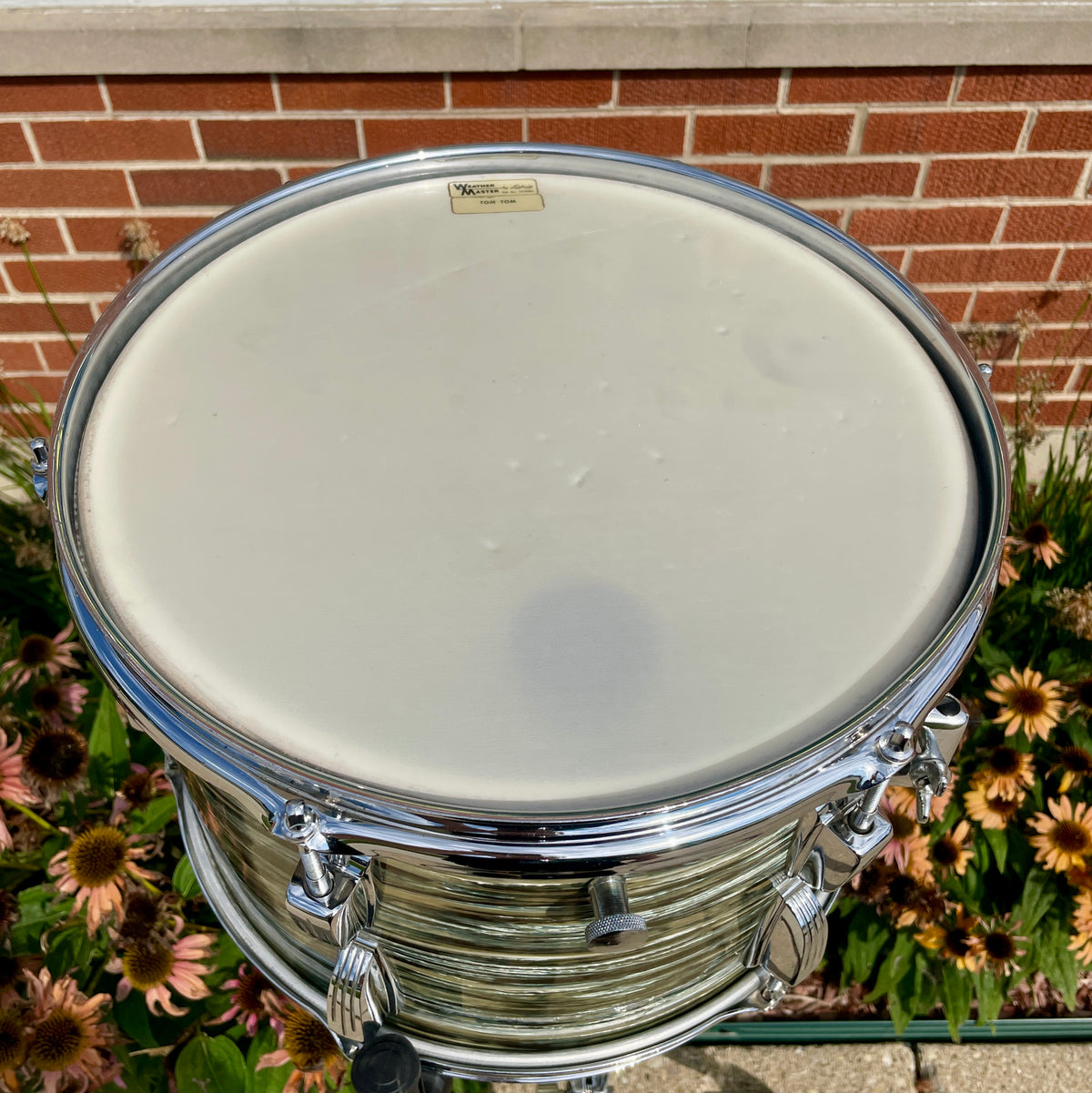 1960s Ludwig 9x13 Pre-Serial Super Classic Tom Drum Oyster Blue Pearl COB