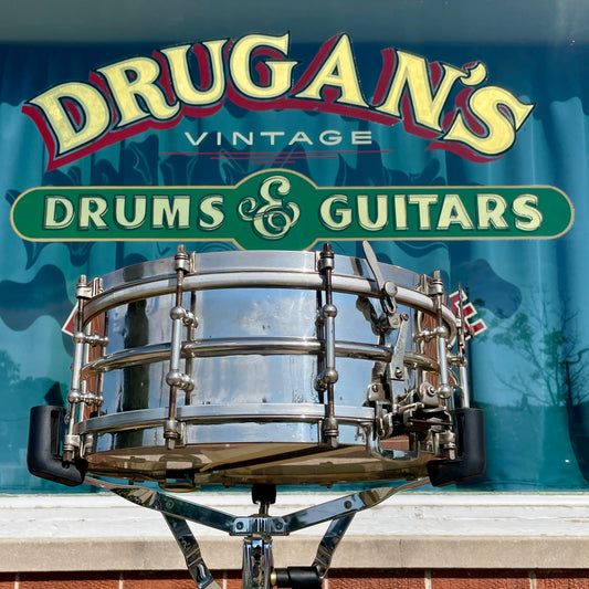 1920s-1930s Ludwig Super-Sensitive 5x14 Snare Drum