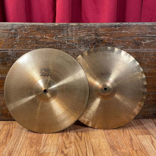 14" Paiste 2002 Black Label 1977 Sound Edge Hi-Hat Cymbal Pair 986g/1038g *Video Demo*