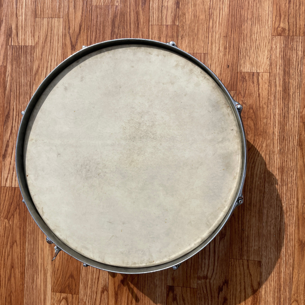 1950s Slingerland No. 143 Krupa Model Radio King Snare Drum White Marine Pearl 5.5x14