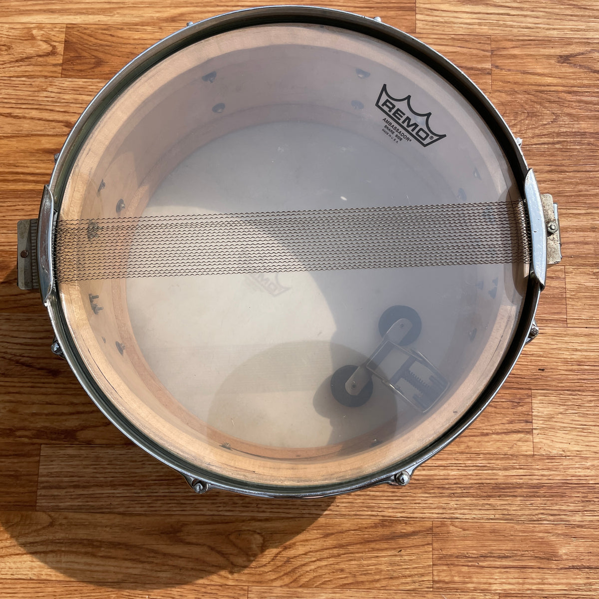 1950s Slingerland No. 143 Krupa Model Radio King Snare Drum White Marine Pearl 5.5x14