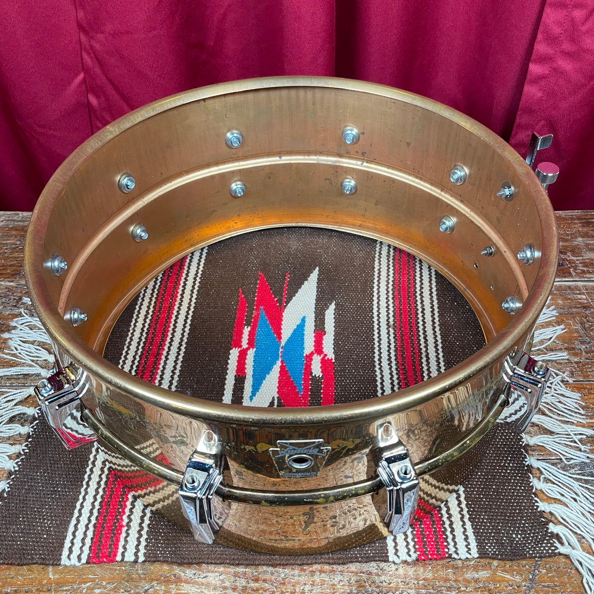 1990s Ludwig 6.5x14 Bronze Snare Drum Conversion