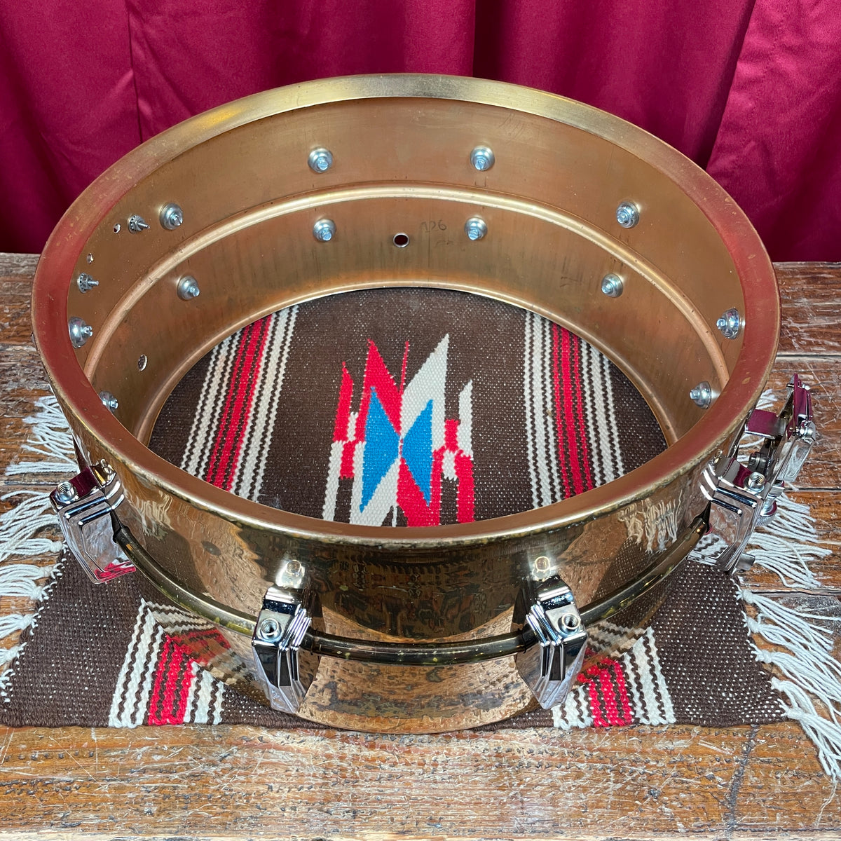 1990s Ludwig 6.5x14 Bronze Snare Drum Conversion